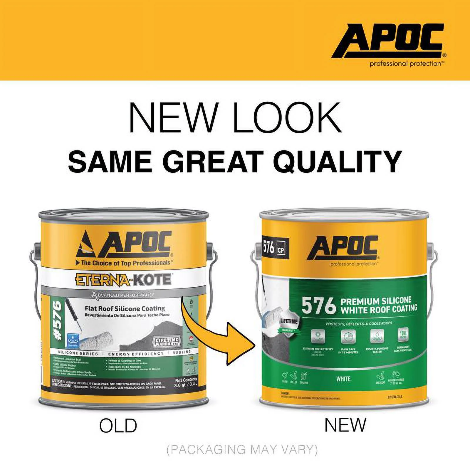 APOC Gloss Bright White Silicone Roof Coating 1 gal