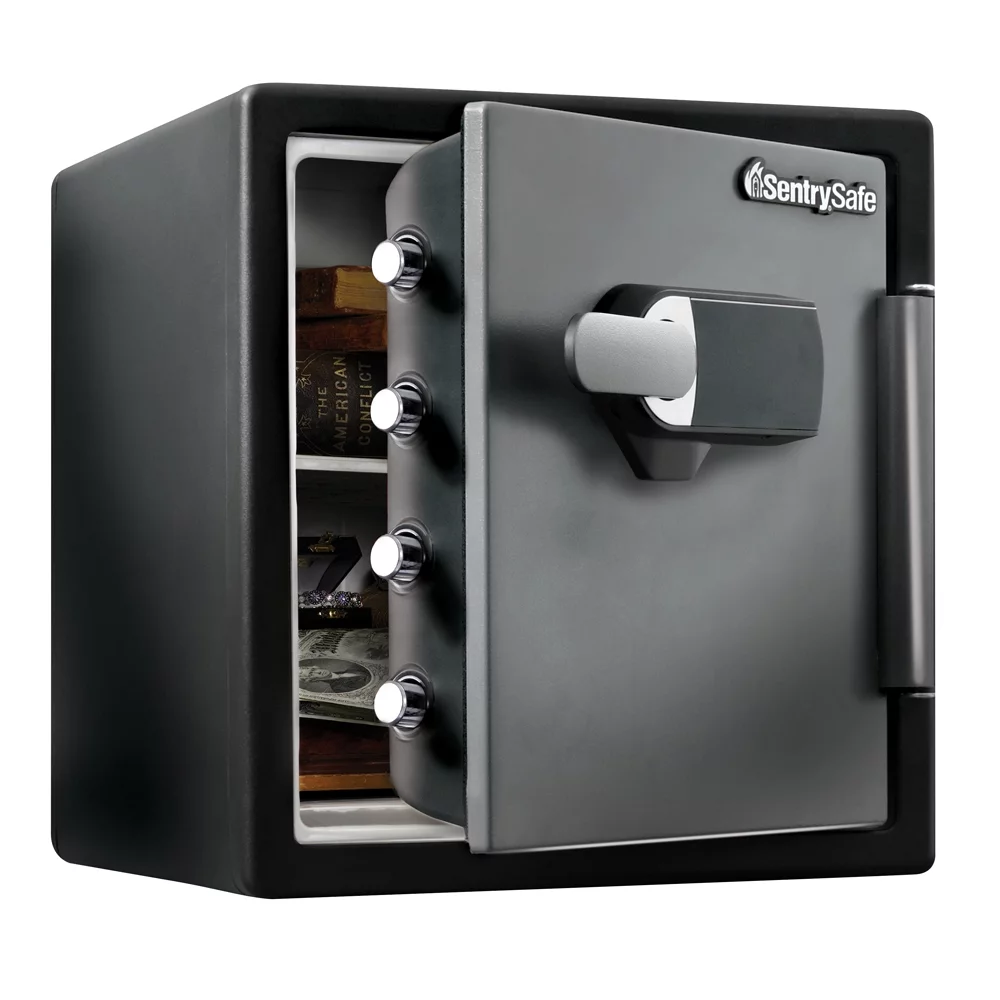 SentrySafe SFW123TSC Fire and Water-Resistant Safe with Digital Lock and Alarm, 1.23 cu. ft.
