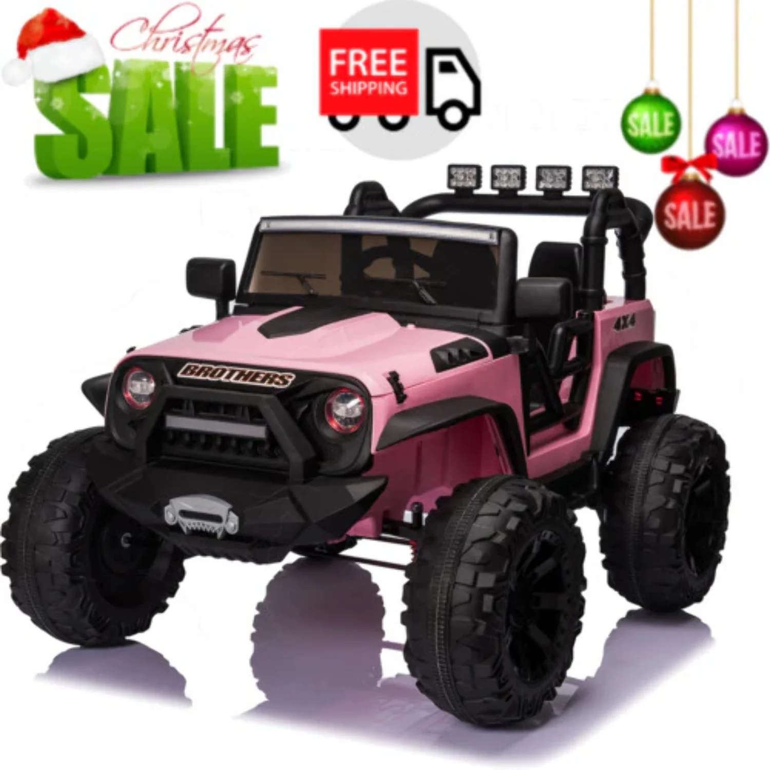 2-Seater Electric Ride-On Truck for Kids with Parental Remote Control - 24V