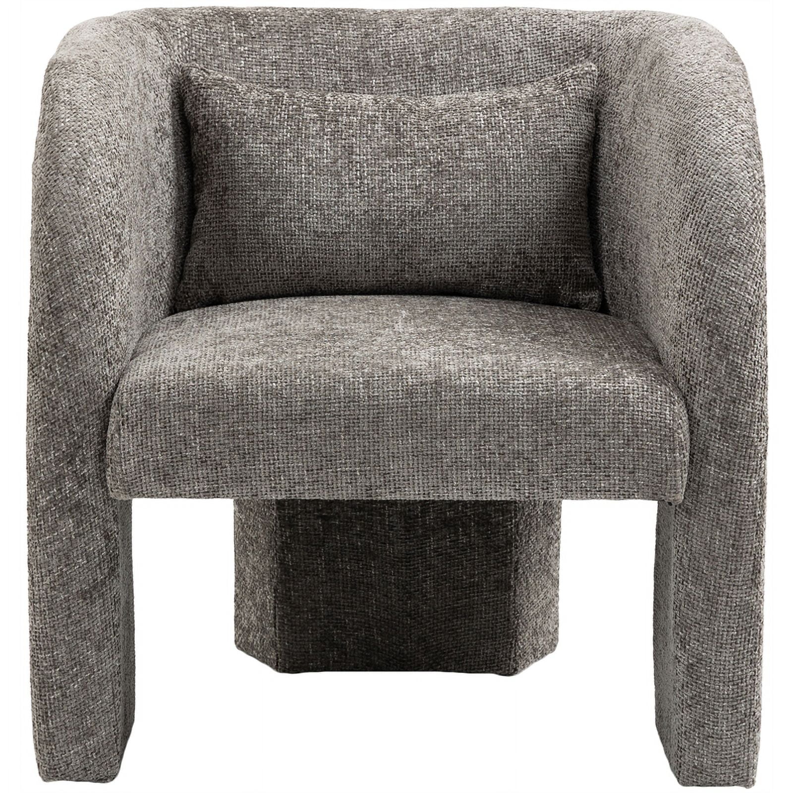 Meridian Furniture Sawyer Grey Chenille Fabric Accent Chair