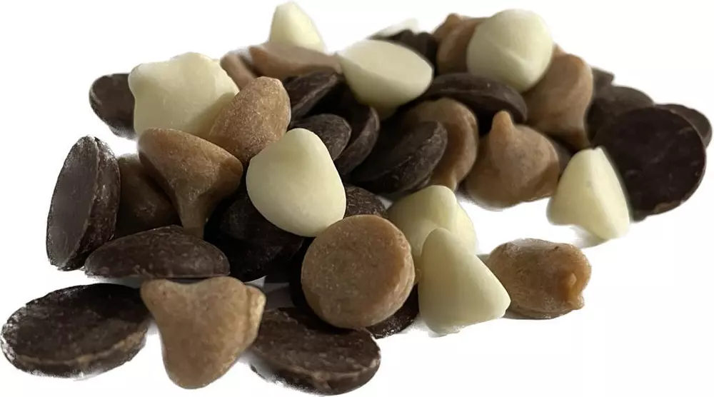 Callebaut Fine Belgian Bakers White Dark  Chocolate & Peanut Butter Callets Chips 4oz