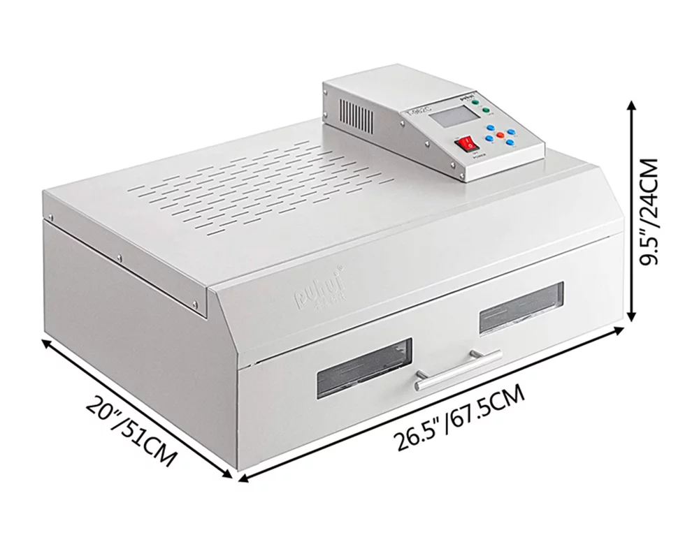 Techtongda T962C Reflow Oven Professional Infrared Heater Soldering Machine Automatic Reflow Machine 600x400mm