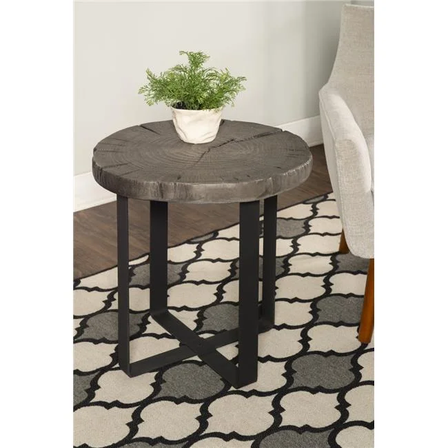 Powell Cypress Side Table - Grey