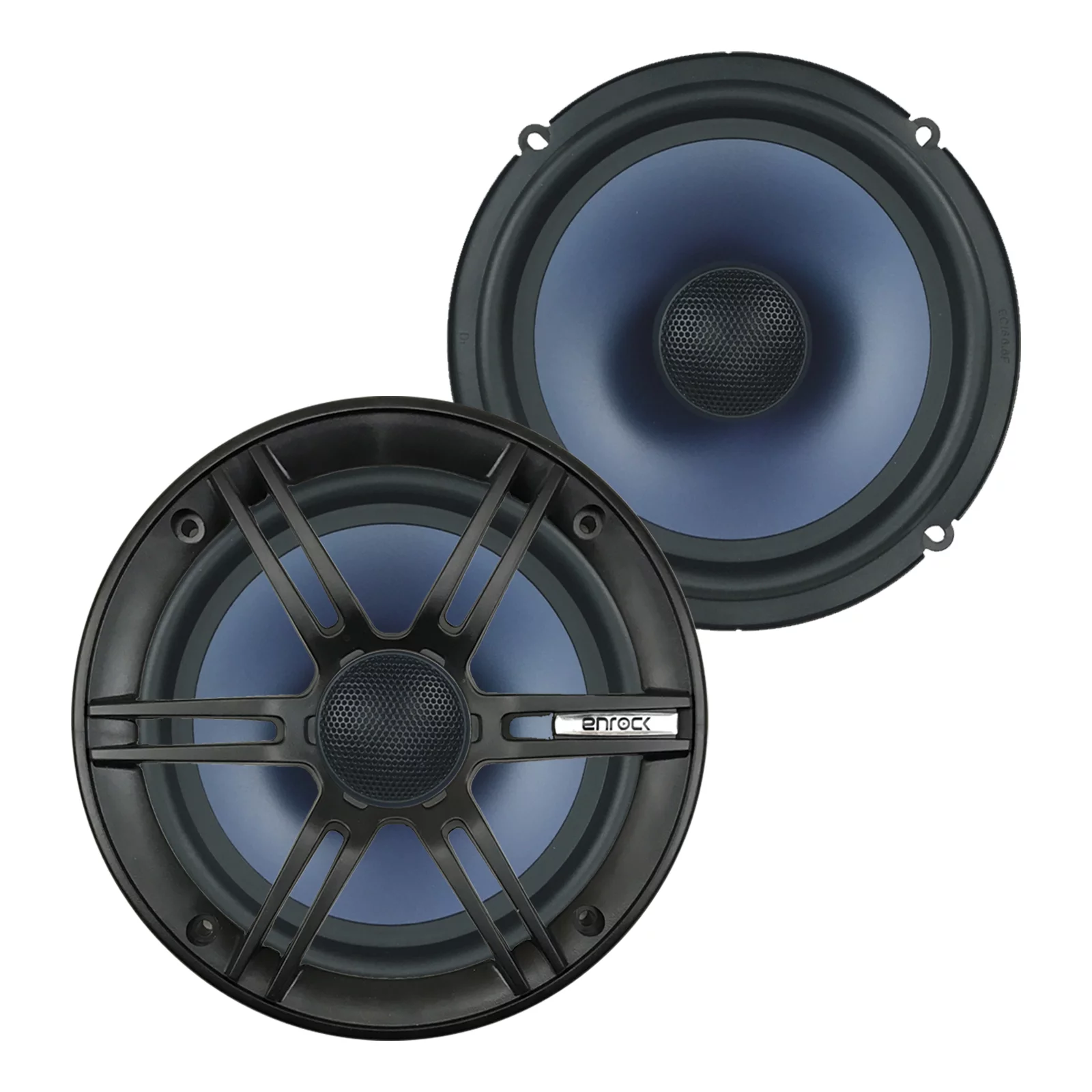 JVC KD-X480BHS Single DIN Bluetooth USB AUX LED AM/FM Radio Stereo SiriusXM Ready Amazon Alexa LED Car Audio Receiver, 2x Enrock 6.5