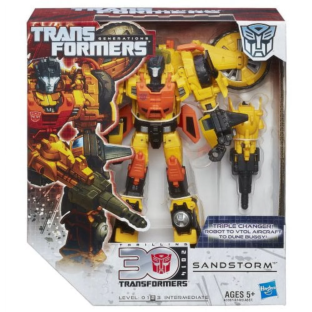 transformers generations thrilling 30 voyager class sandstorm figure