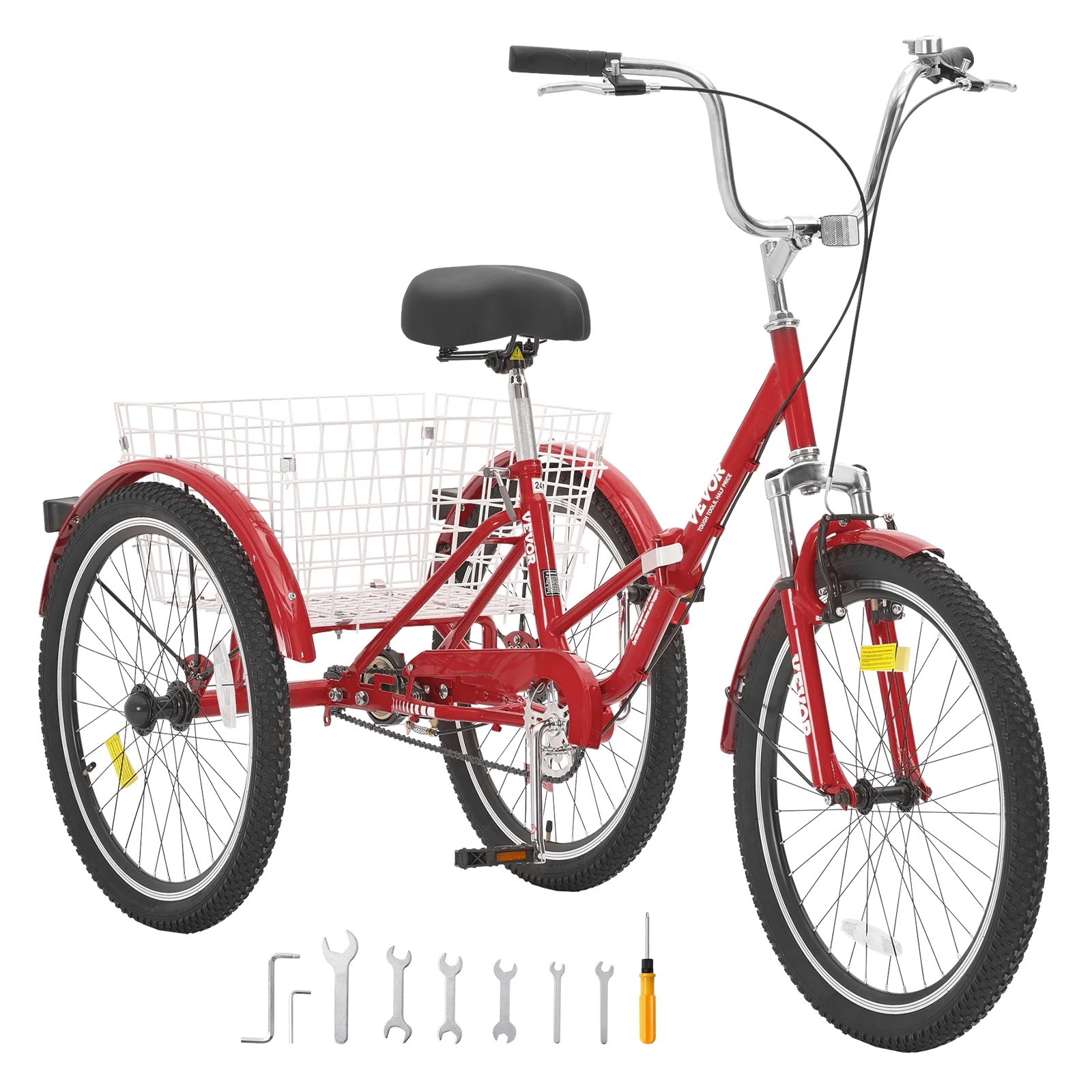 SKYSHALO Folding Adult Tricycle 24