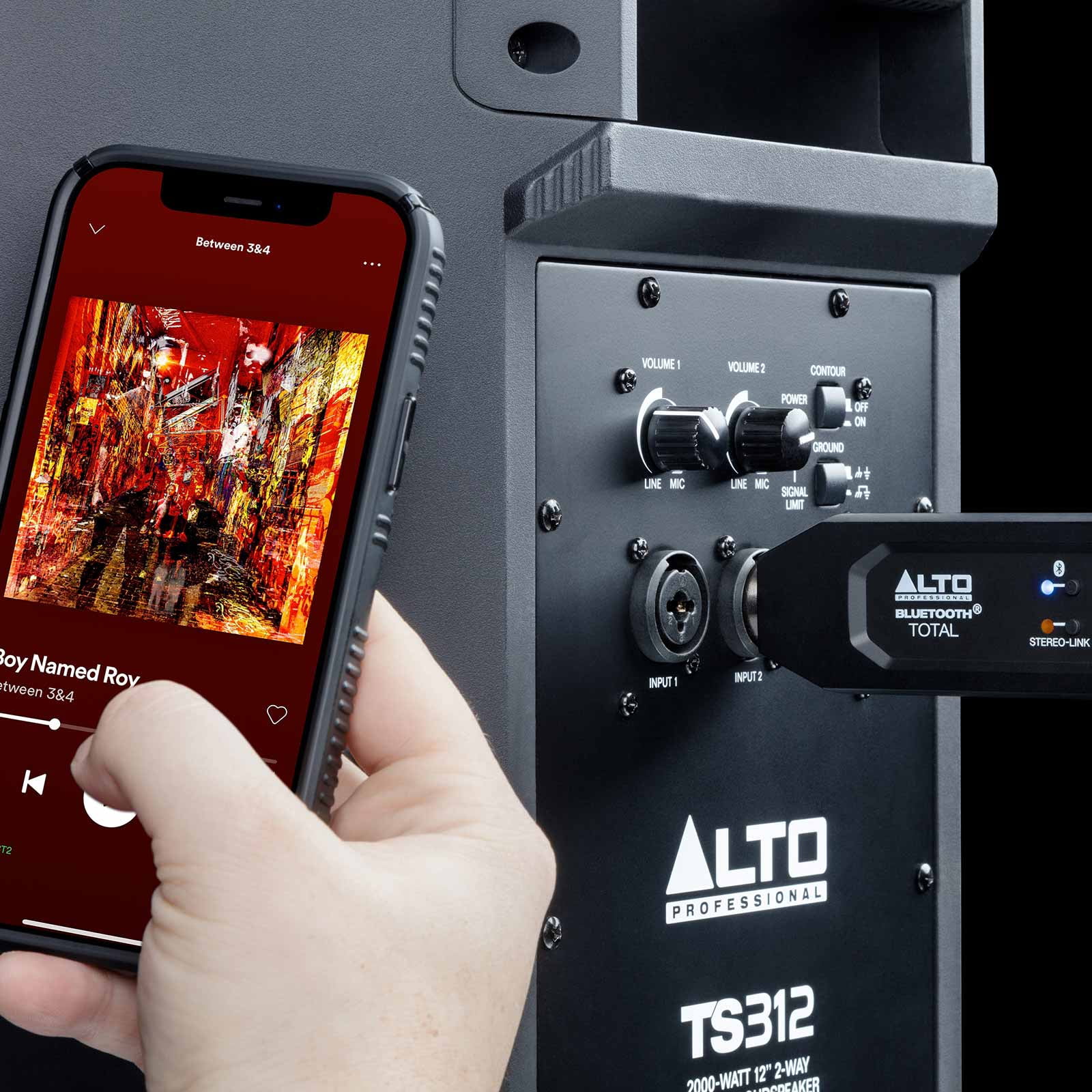 (2) Alto Professional Bluetooth Total MKII XLR-Equipped Rechargeable Bluetooth Audio Adapters with Cables & Case Package