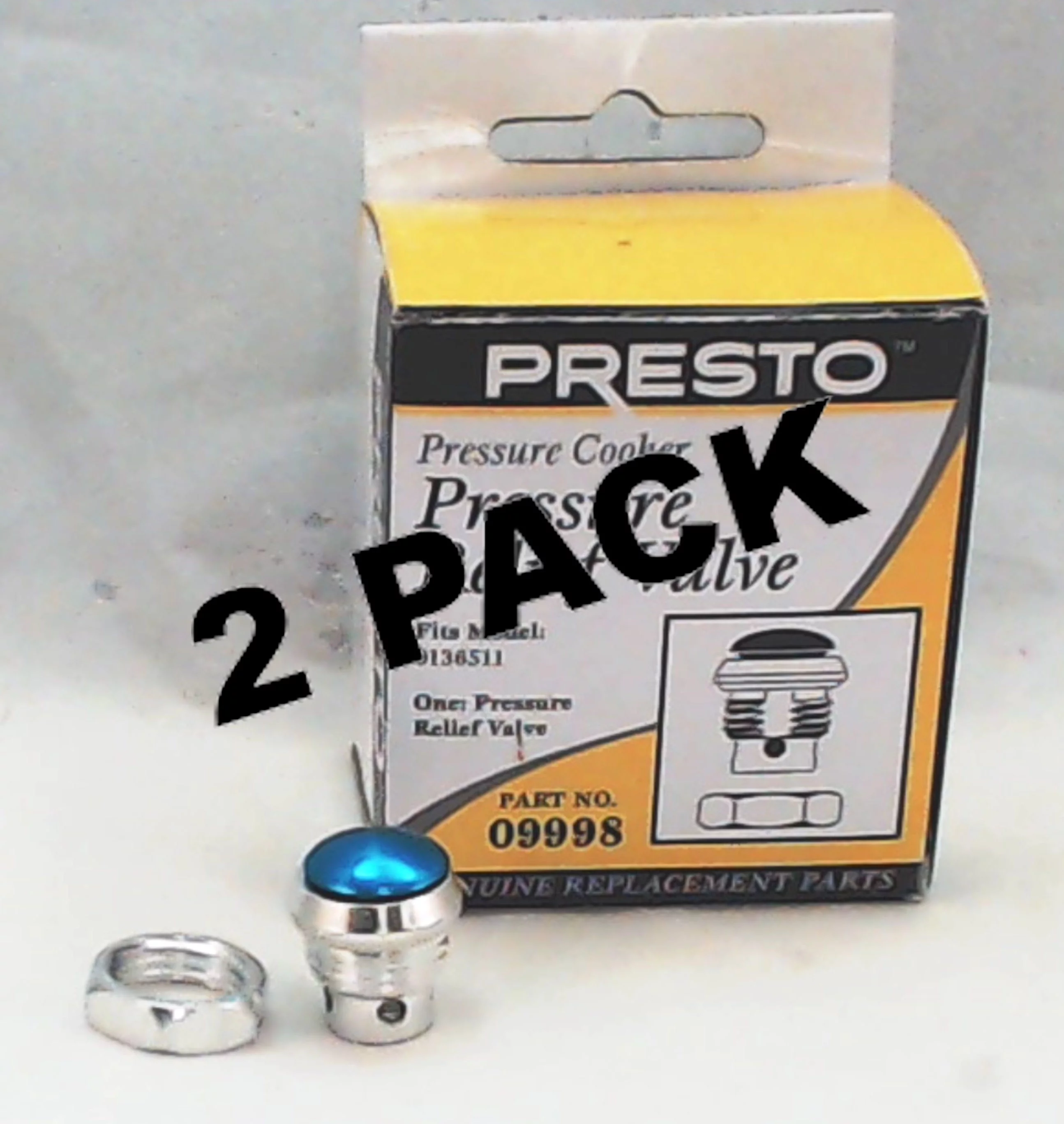 2 Pk, Presto Pressure Cooker Pressure Relief Valve, 09998