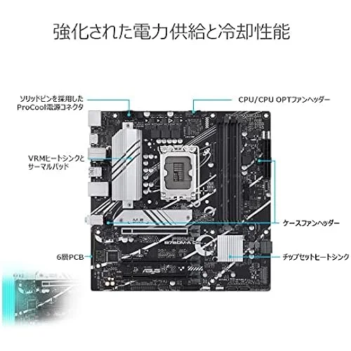 ASUS INTEL 13.12th Generation LGA1700 Compatible B760M Motherboard PRIME B760M-A D4 / Domestic Product