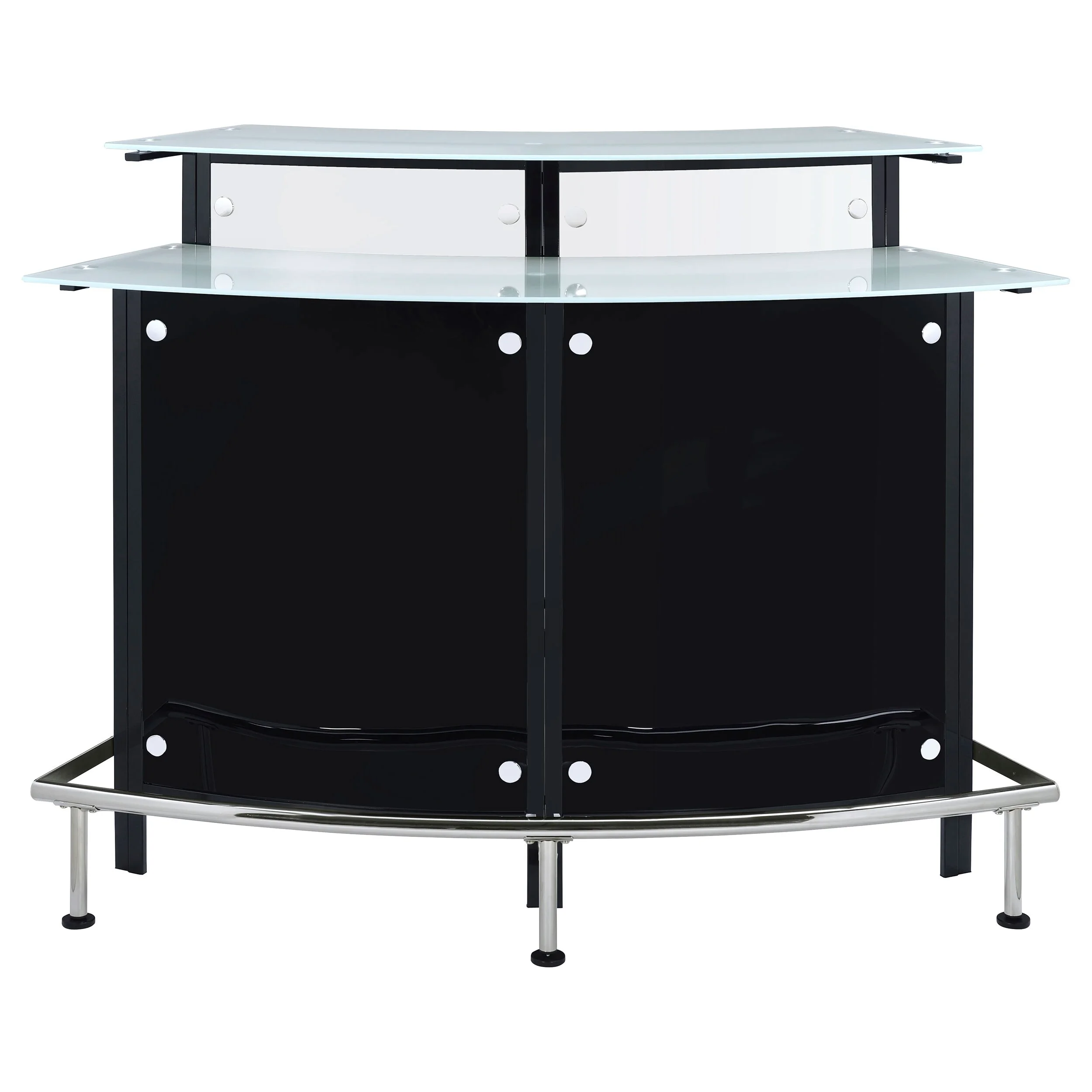 Oliver & James  Onchi Modern Black Bar Table