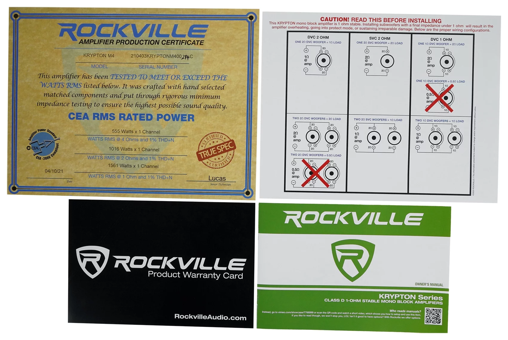 (2) Power Acoustik MOFO-124X 12