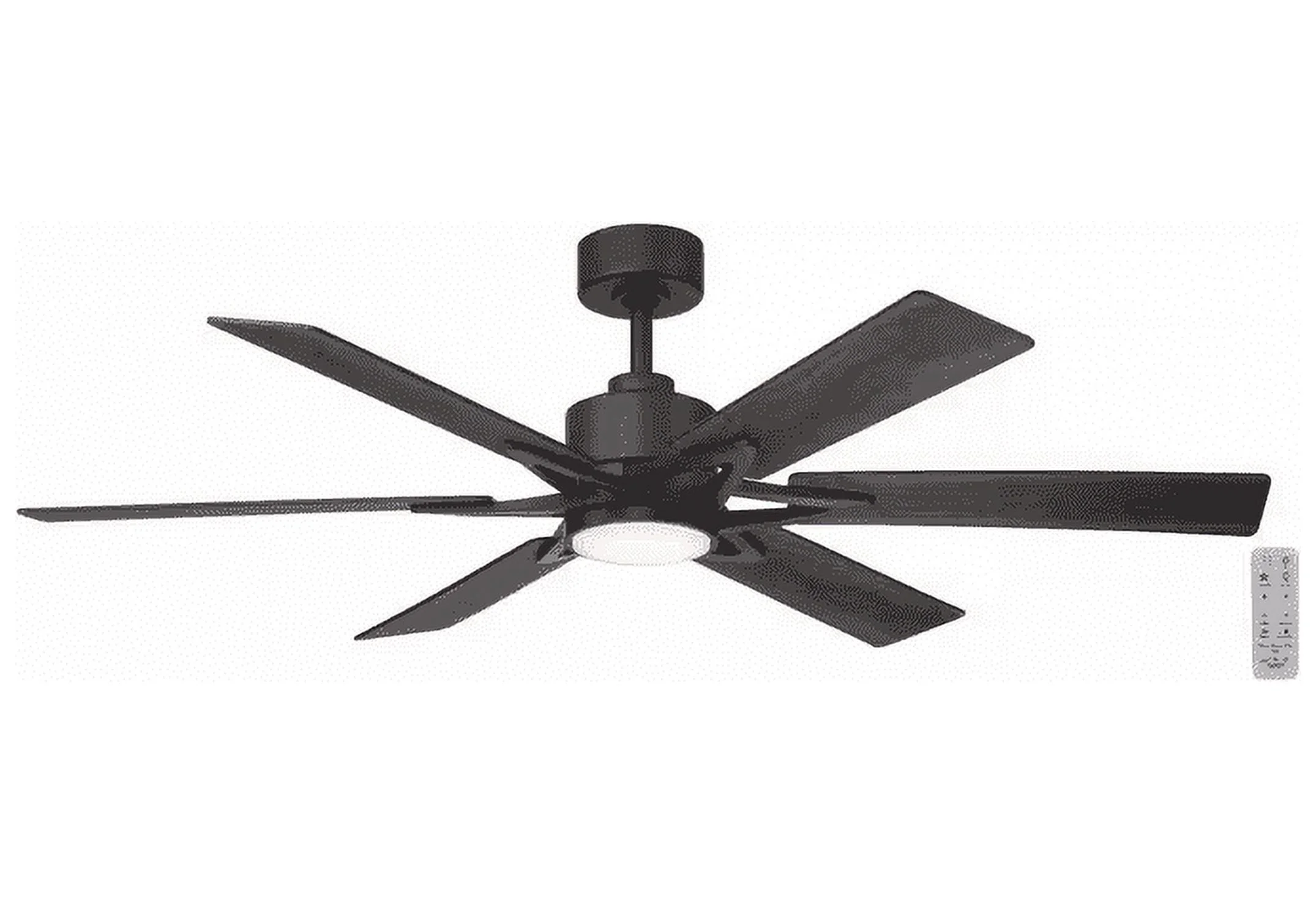 Home Decorators Collection Intervale 56 in. Integrated CCT LED Indoor/Outdoor Matte Black Ceiling Fan with Light and Remote Control