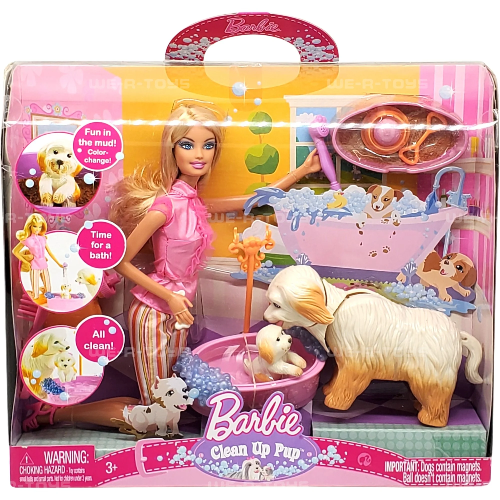 Barbie Clean-Up Pup Doll & Playset 2008 Mattel N4890