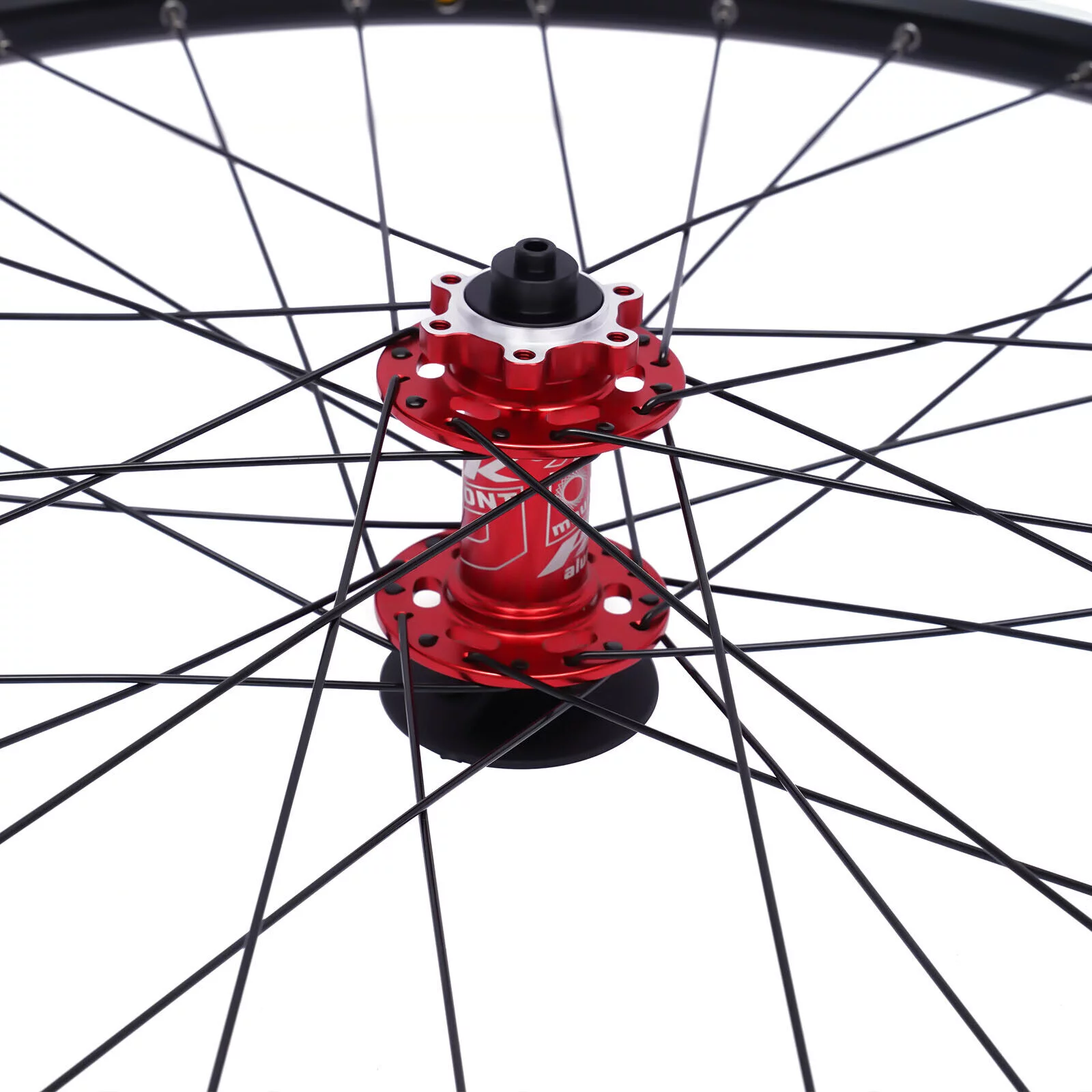 29 inch Front & Rear Wheel Mountain Wheelset Red Hub Disc Brake Bicycle Wheels Set