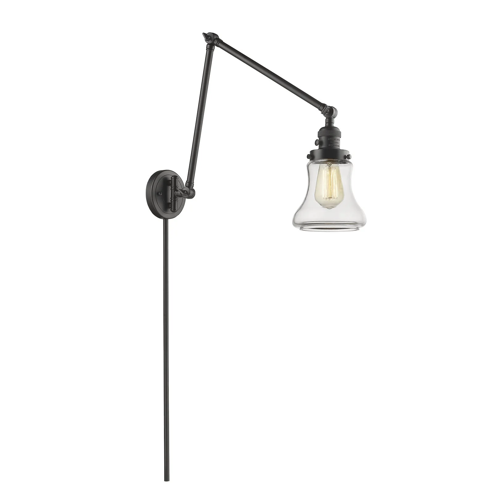 Innovations 238-OB-G192-LED Bellmont 1 Light Swing Arm part of the Franklin Restoration Collection, Oil Rubbed Bronze