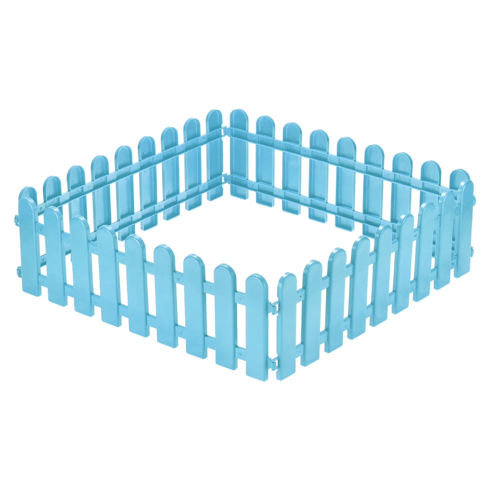 Uxcell 19.7x6.3 Inch Garden Edging Border Plastic Lawn Fence Decorative Fencing Green 10 Pack