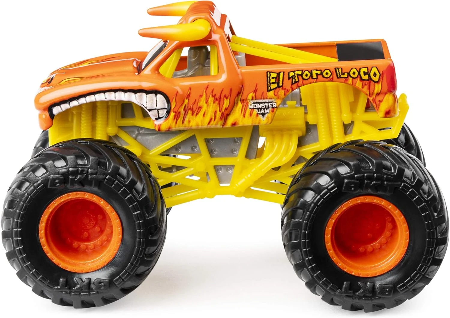 Monster Jam El Toro Loco vs Monster Mutt Monster Truck Duo Pack- True Metal 1:64 Scale Die-Cast Twin Showdown Pack- BKT Tires Work on All 1:64 Tracks- Authentic Collectible For Fans & Birthday Parties