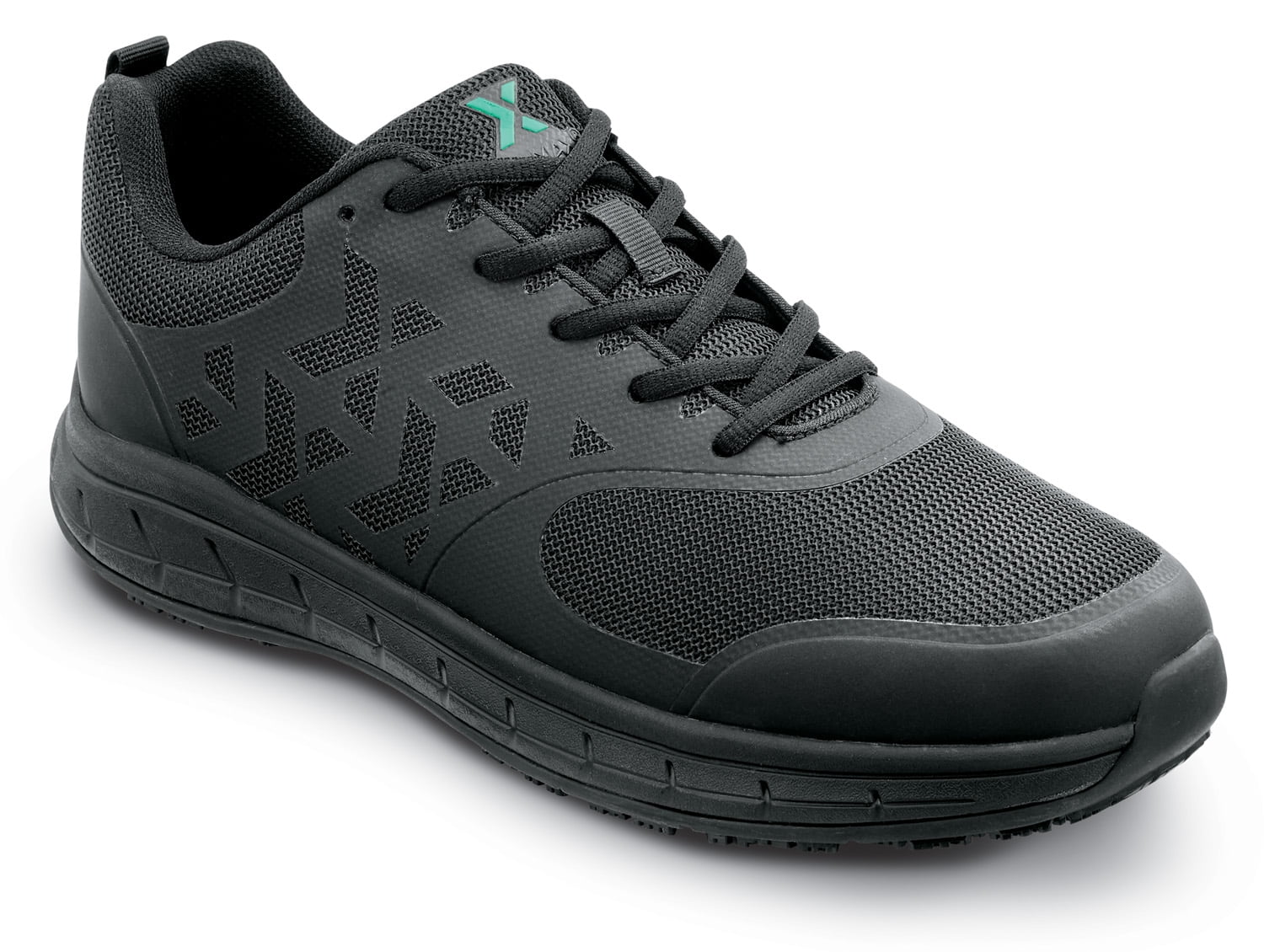 SR Max  Wake, Men's, Black, Athletic Style, MaxTRAX Slip Resistant, Soft Toe Work Shoe. (10.0 M)