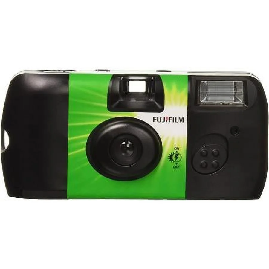 FUJI FILM QuickSnap Flash 400 One Time Use 35mm Disposable Camera with Flash, 27 Exposures 6-Pack + Slinger Camera Bag
