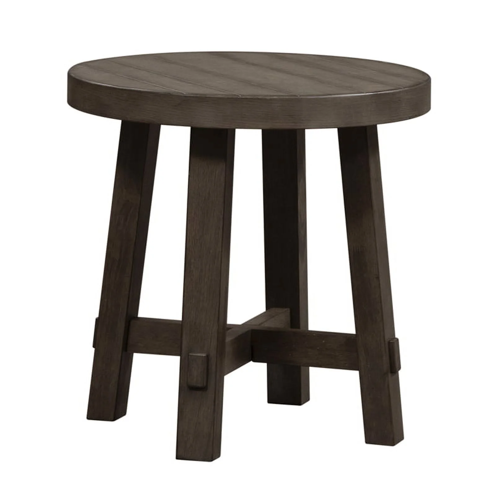 Home Square 2-Piece Furniture Modern Splay Leg Round End Table Set