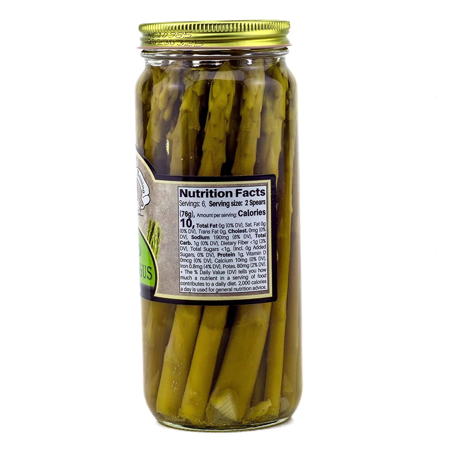 Amish Wedding Naturally Good Zesty Pickled Asparagus,- 2-Pack 16 oz. Jars