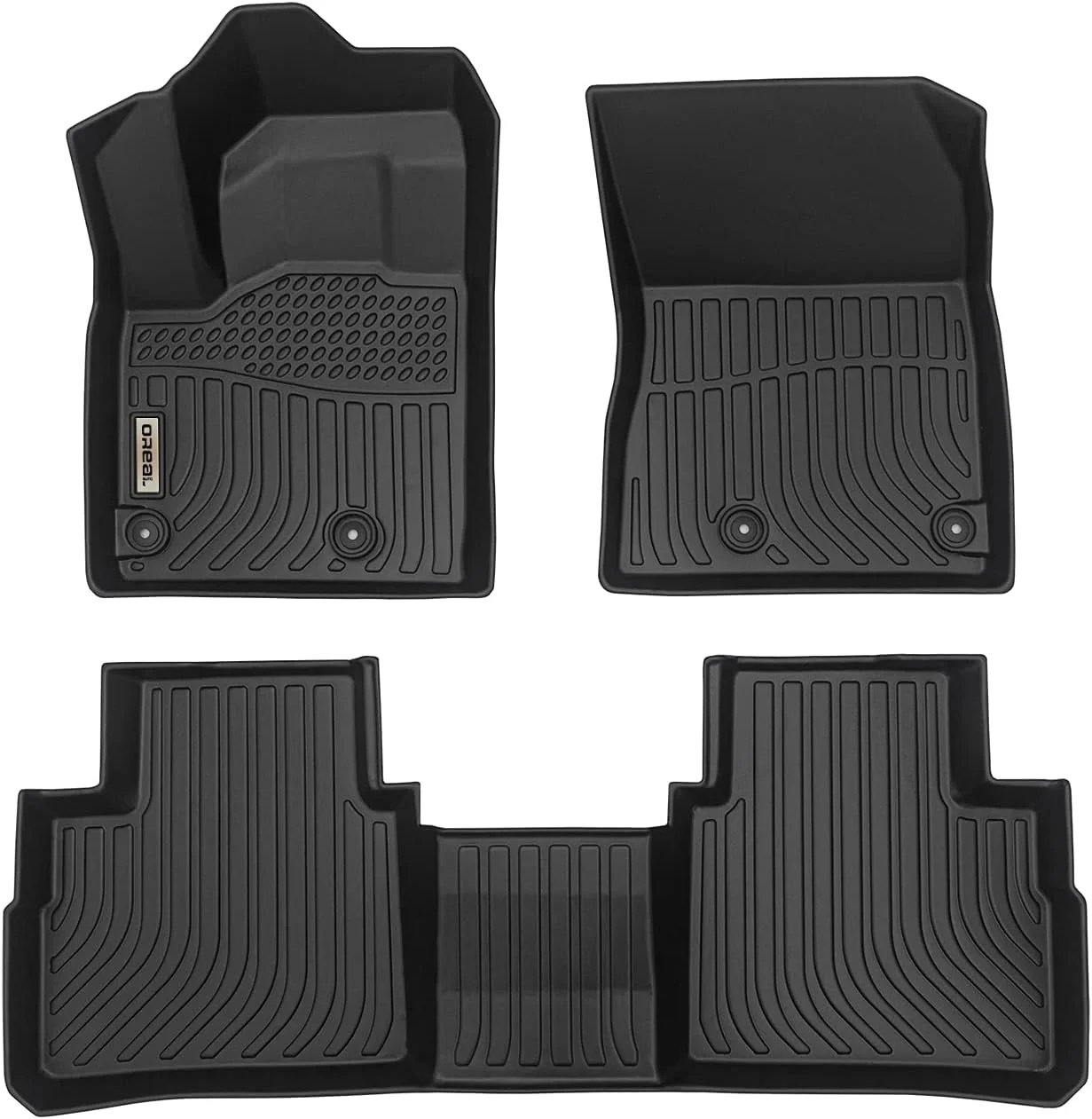 Black Floor Mats Liners Replacement for Nissan Rogue 2021 2022 2023 Heavy Duty All Weather Guard Front Rear Auto Carpet-Custom Fit-Tough/Durable/Odorless
