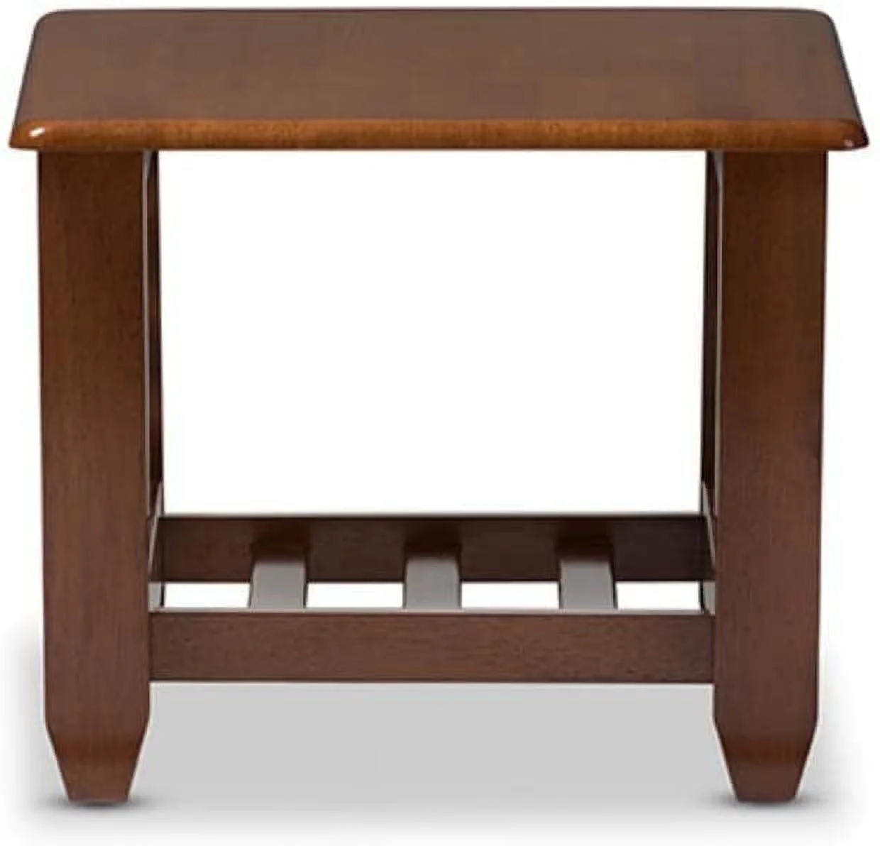 Modern Classic Mission Style Cherry Finished Brown Wood Living Room Occasional End Table