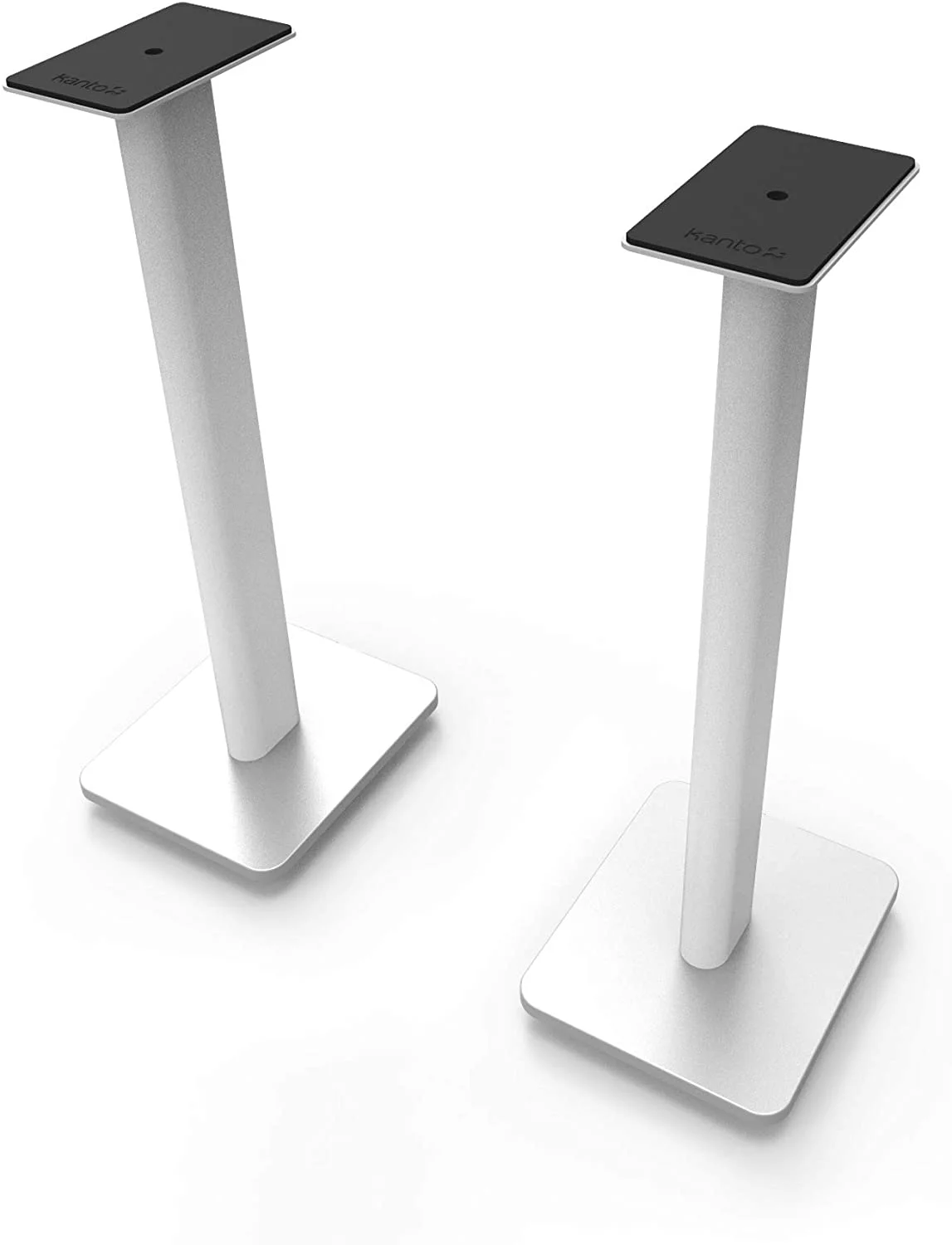 Kanto YU6MW 200W Bookshelf Speakers with Bluetooth - Matte White (Pair) with Kanto SP26PLW 26