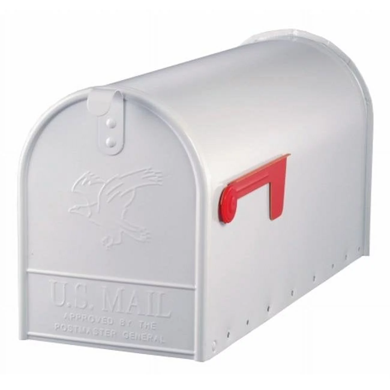 Large White Rural Size Mailbox