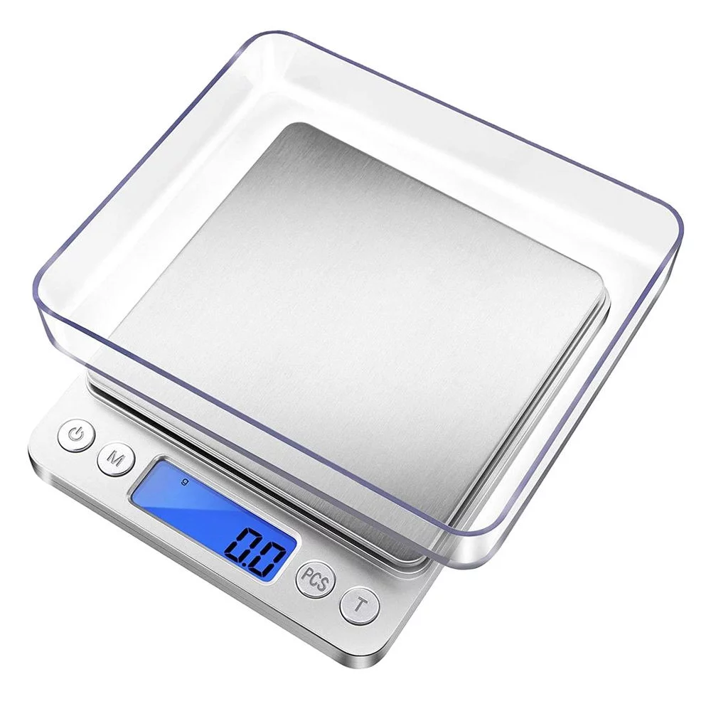 INTSUPERMAI Mini Digital Scale 2000g x 0.1g Jewelry Gold Silver Coin Gram Pocket Scale