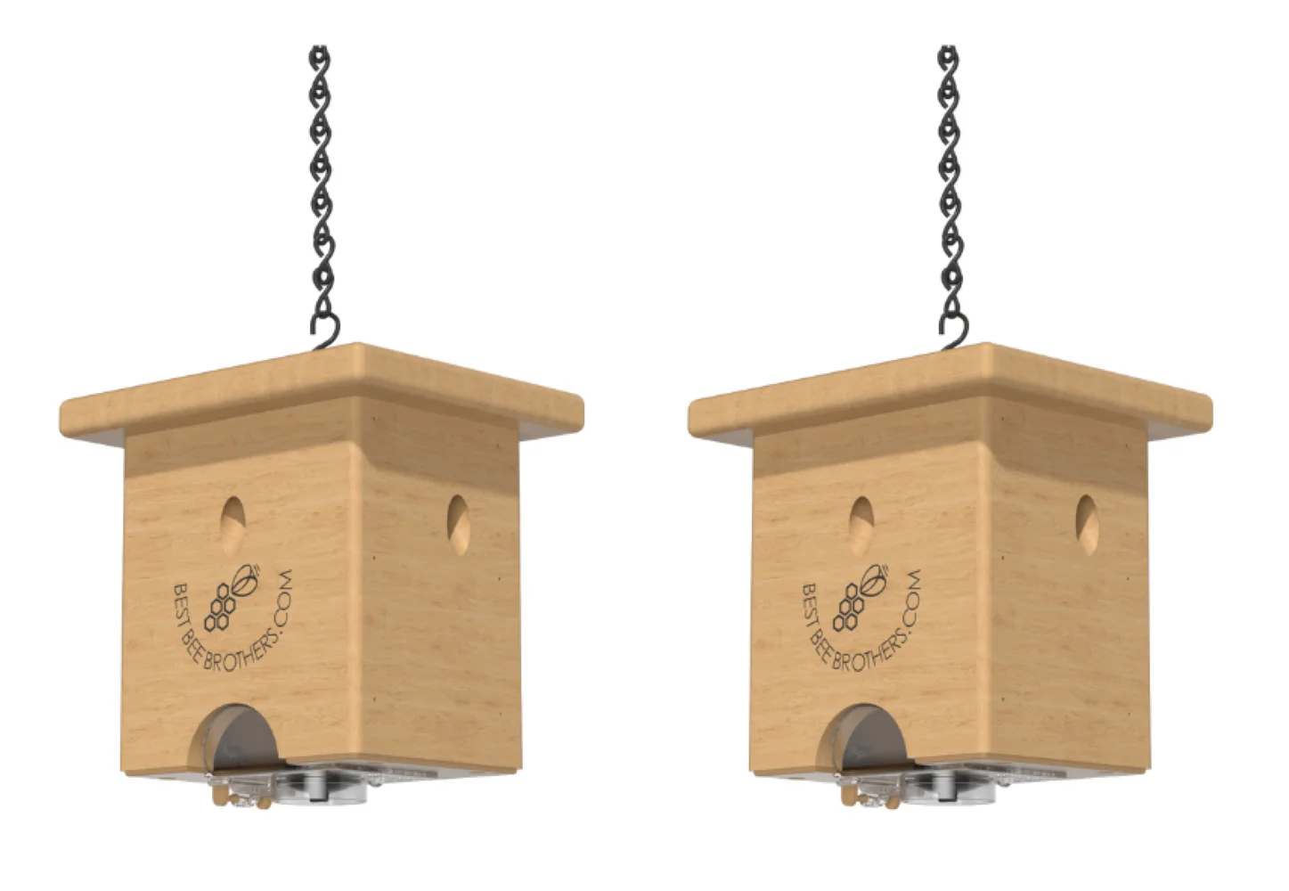 Pine Turbo Trap (2 Pack) Carpenter Bee Trap by Best Bee Brothers