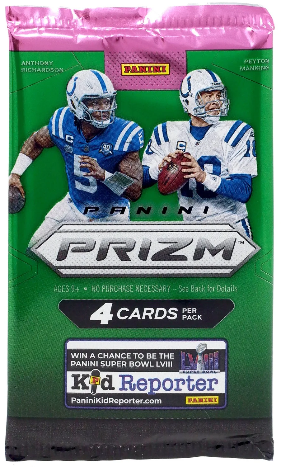 NFL Panini 2023 Prizm Football Trading Card RETAIL Pack (4 Cards)