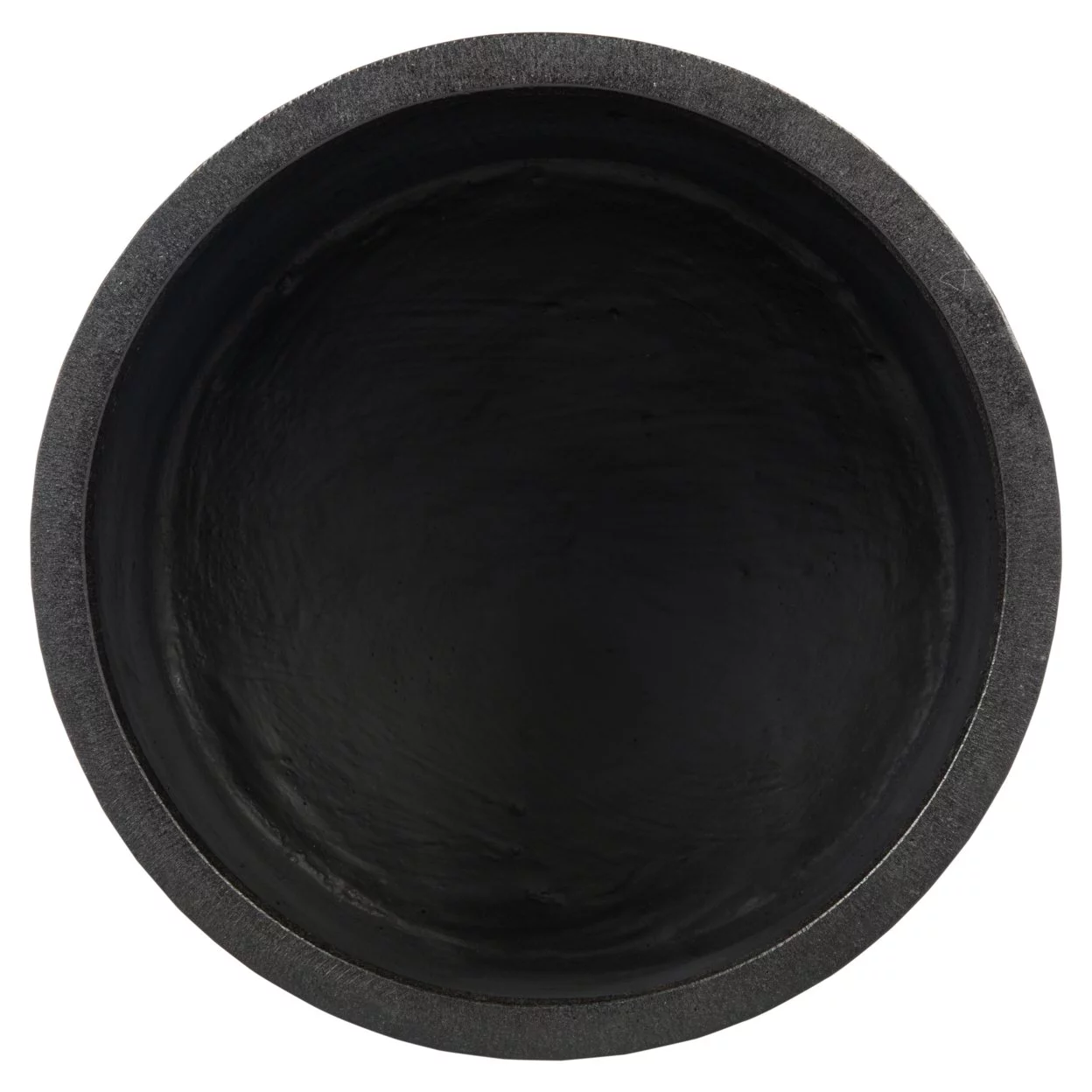 SAFAVIEH Alia Concrete Modern Solid Round Patio Planter, Black