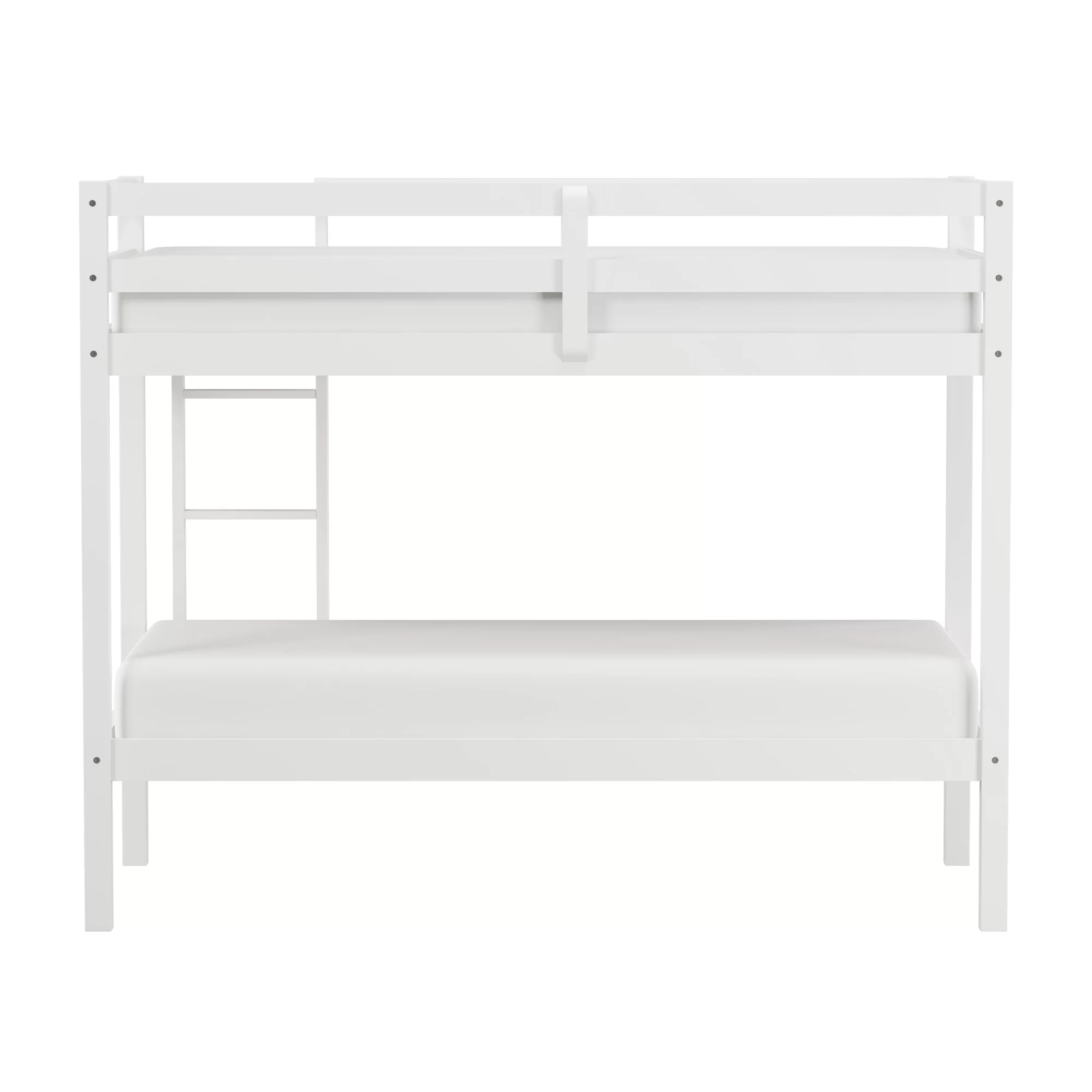 Hillsdale Kids and Teen Caspian Wood Twin Over Twin Bunk Bed, White
