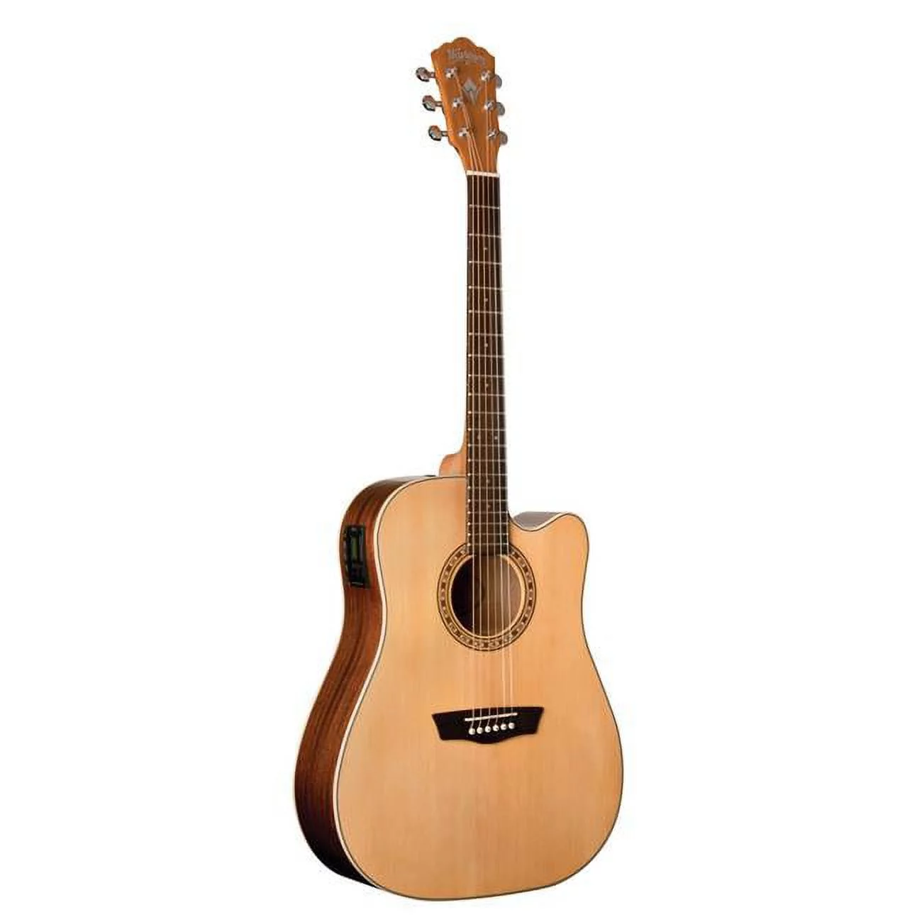 KMC Music  Harvest Dreadnought Cutaway Acoustic Guitar, Natural Gloss