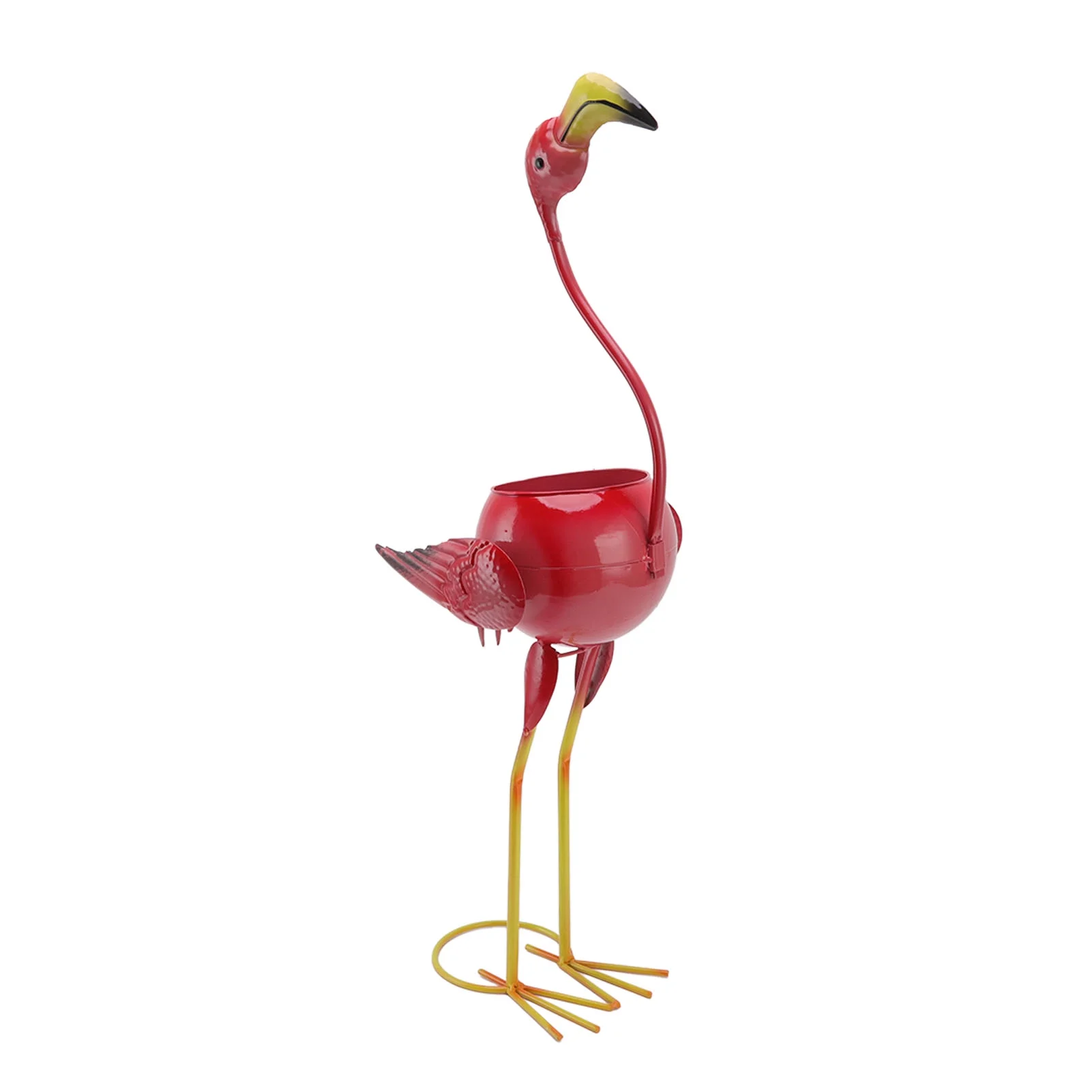Flamingo Bird Planter Flower Plant Metal Flamingo Succulent Green Plant Decorative Pots Containers Stand for Indoor Outdoor Home Garden Patio Lawn