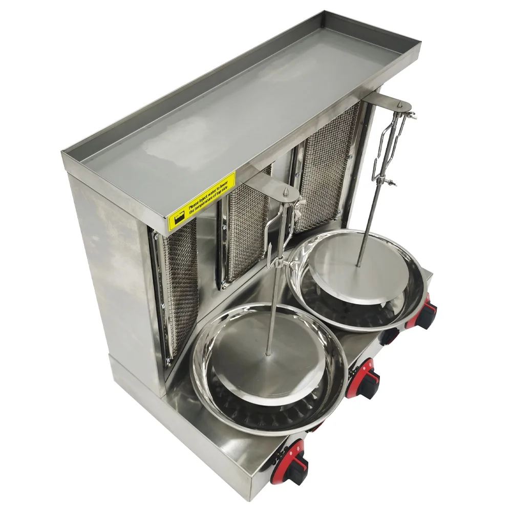 INTBUYING LP Gas Kebab Gyro Grill Machine Spinning Doner Griller Shawarma Machine