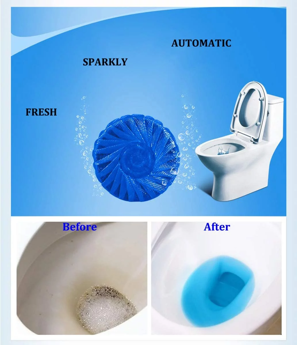 Toilet Bowl Cleaner Tablets with Bleach, 48 oz (Each 3 Count of 4.8 oz Tablets) -  Pack of 30