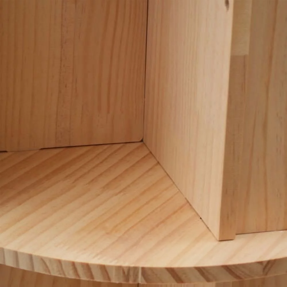 3 Tier 360 Rotating Bookshelf Display Bookcase Multi-Functional Bookshelf Rack