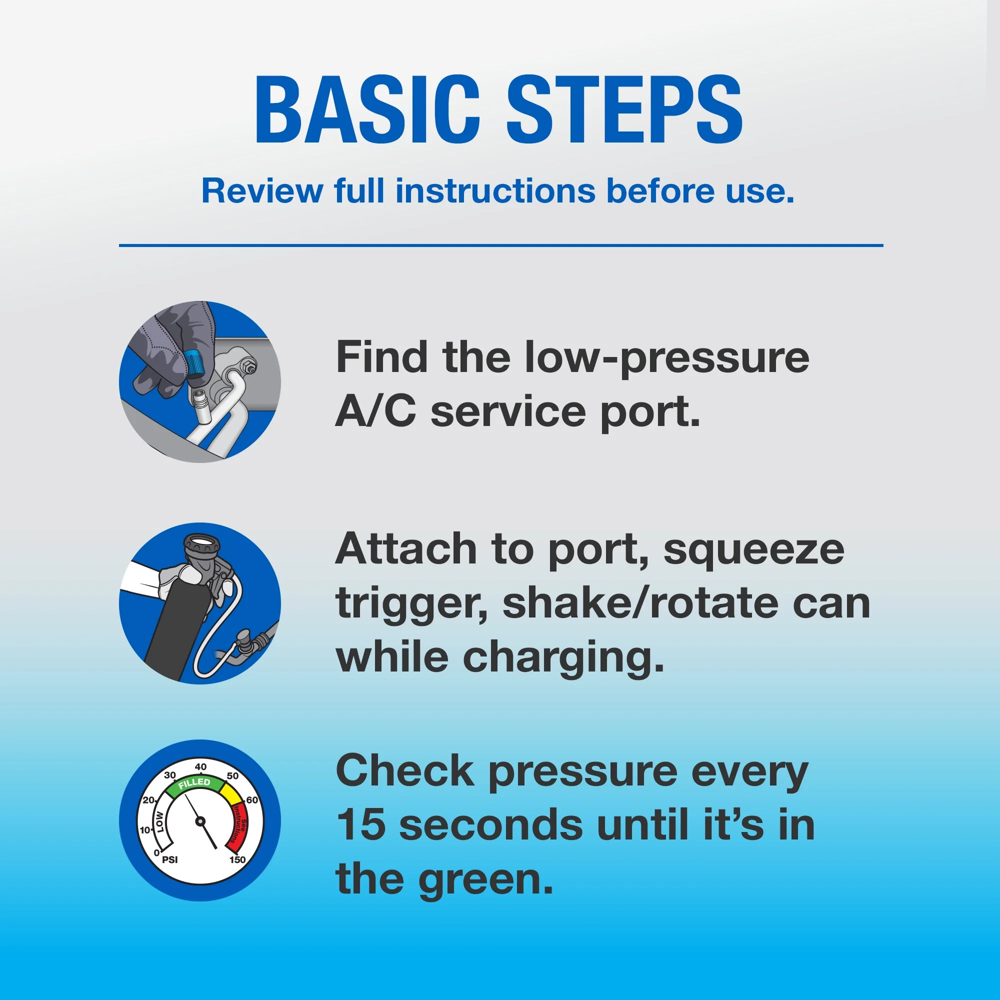 EZ Chill R134a AC Recharge with Leak Sealer (11 Ounces)