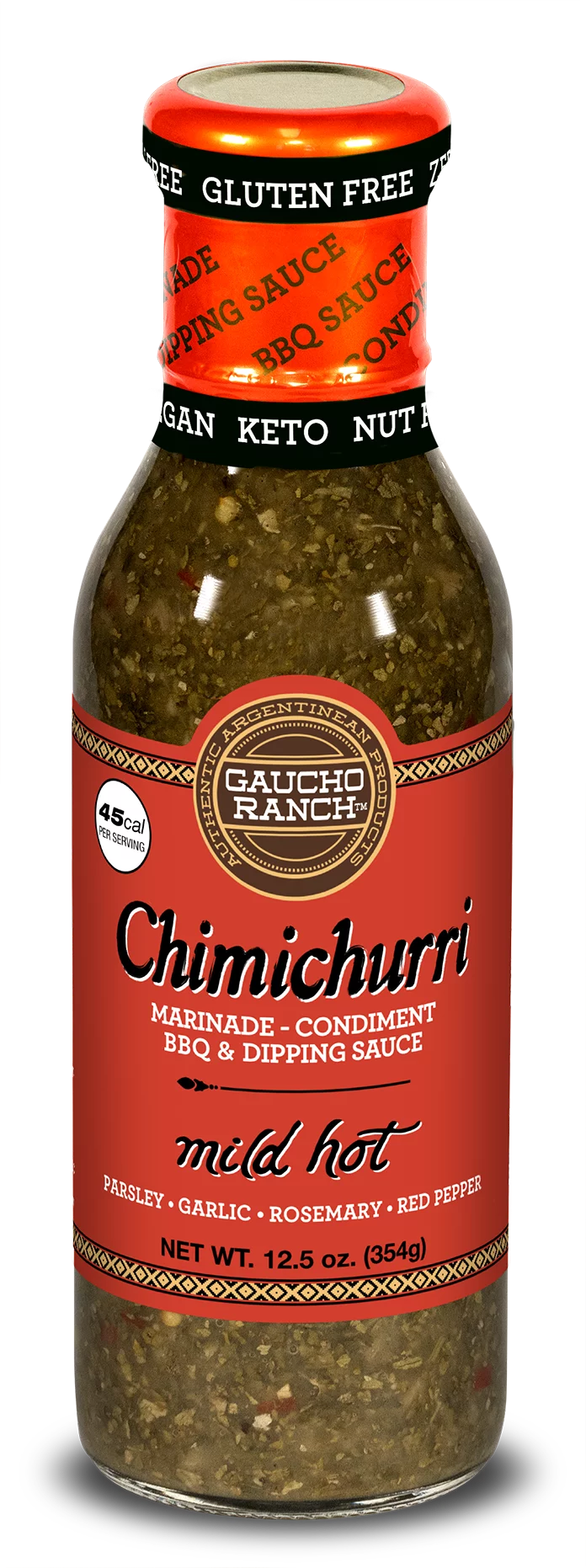 Gaucho Ranch Mild Hot Chimichurri, 12.5 fl oz