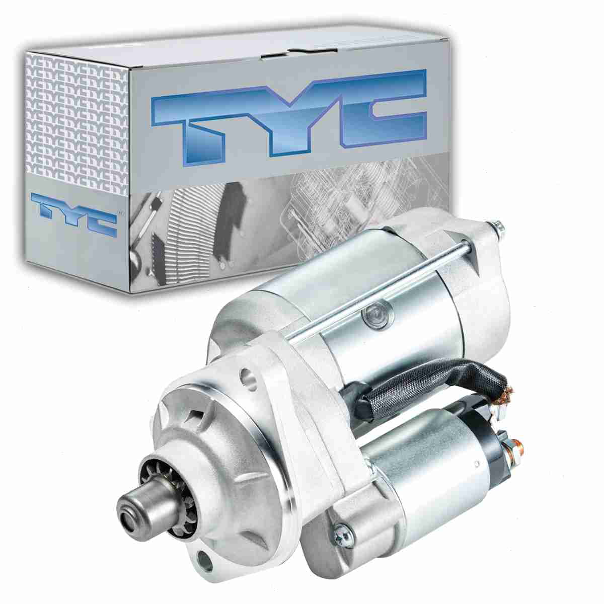 TYC Starter Motor compatible with Ford F-250 Super Duty 7.3L V8 2001-2003