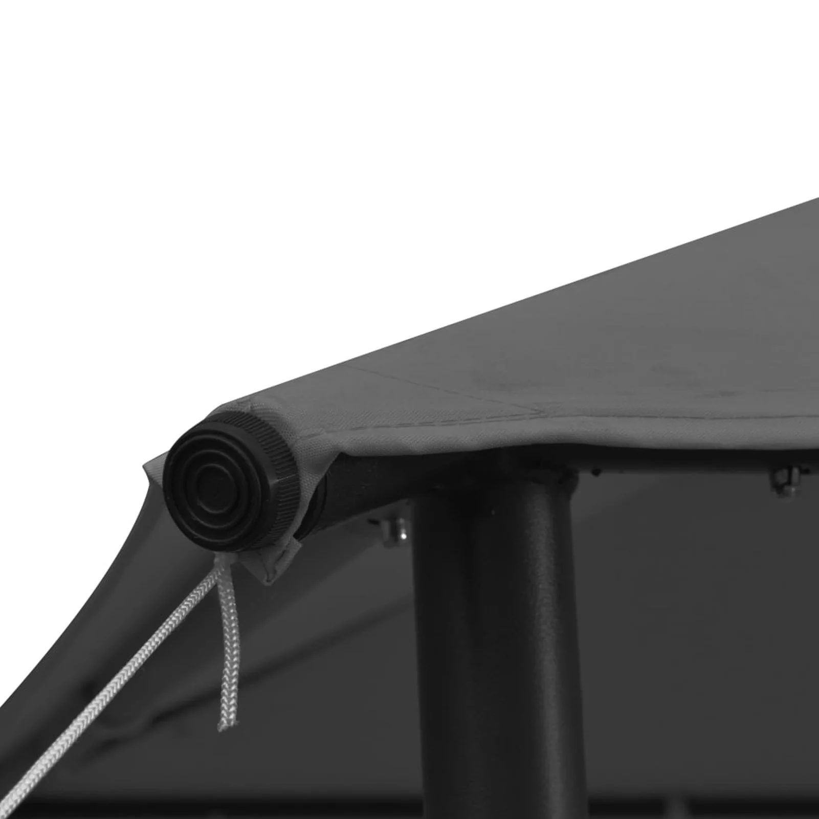 Suzicca Gazebo 9.8'x9.8' Anthracite Fabric and Steel 0.6 ozft²