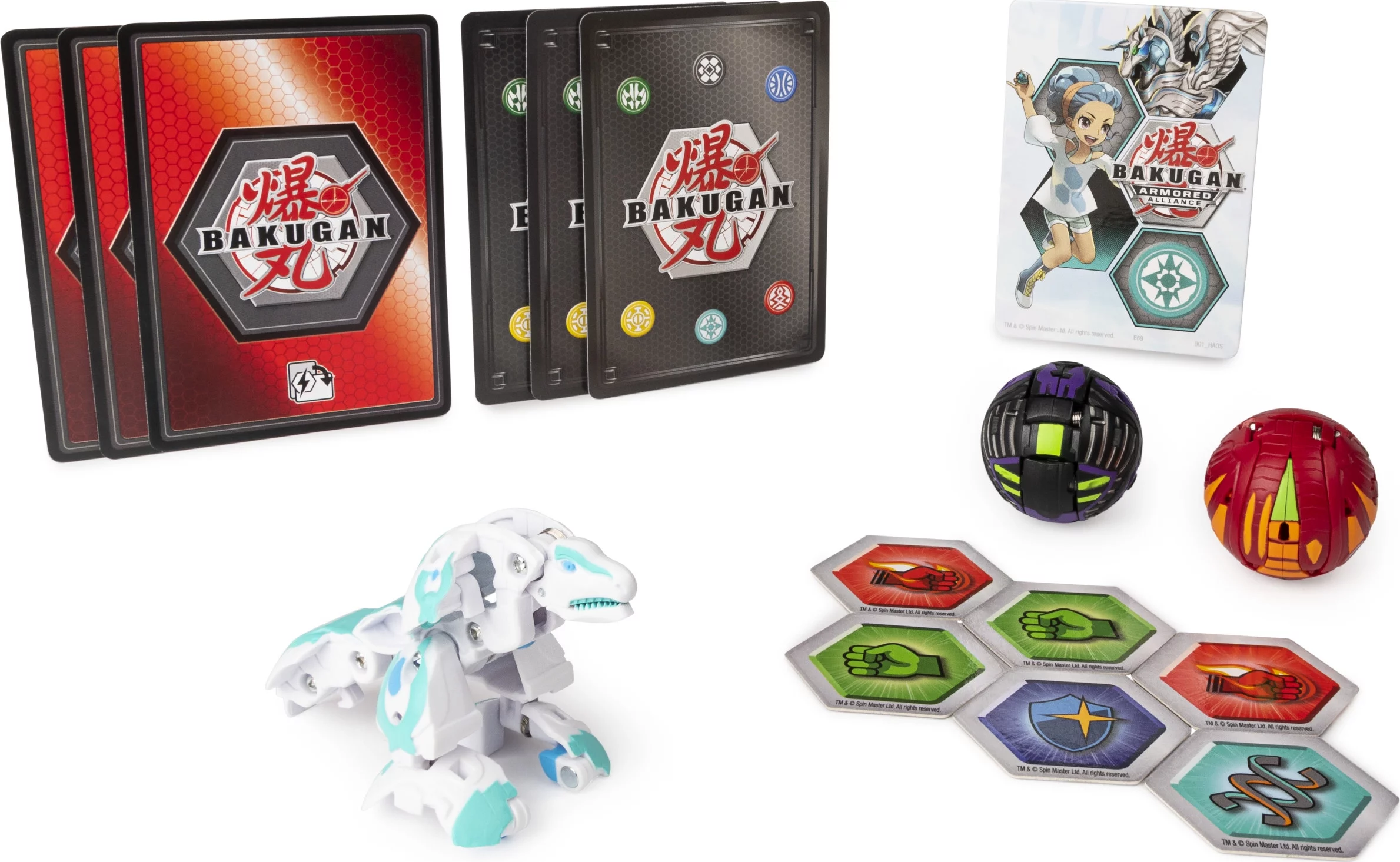 Bakugan Starter Pack 3-Pack, Trox Ultra, Armored Alliance Collectible Action Figures