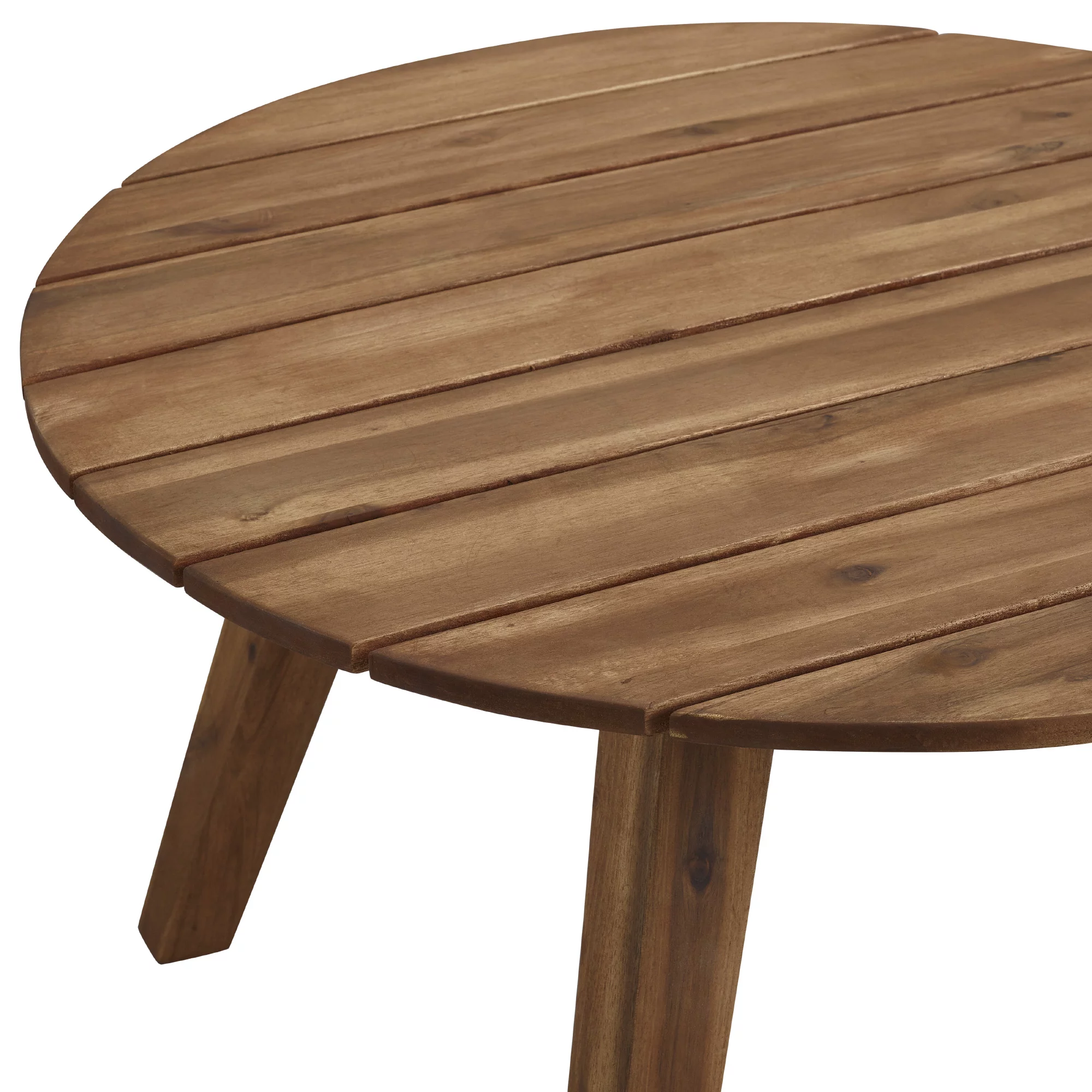 Daffodil Round Solid Wood Brown Coffee Table by Desert Fields