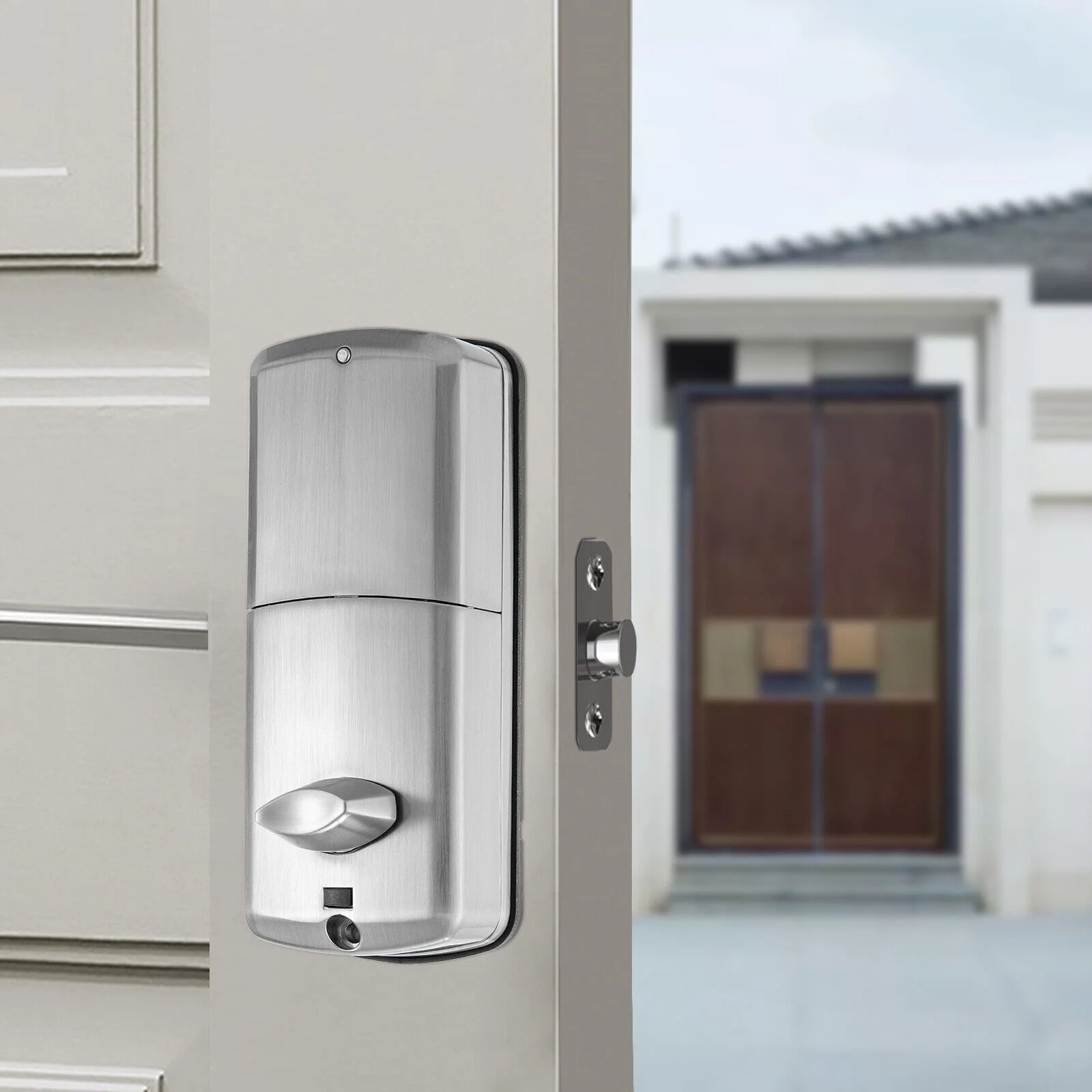 Electronic Smart Lock Keyless Entry Door Lock Fingerprint Door Lock w/ Keypad