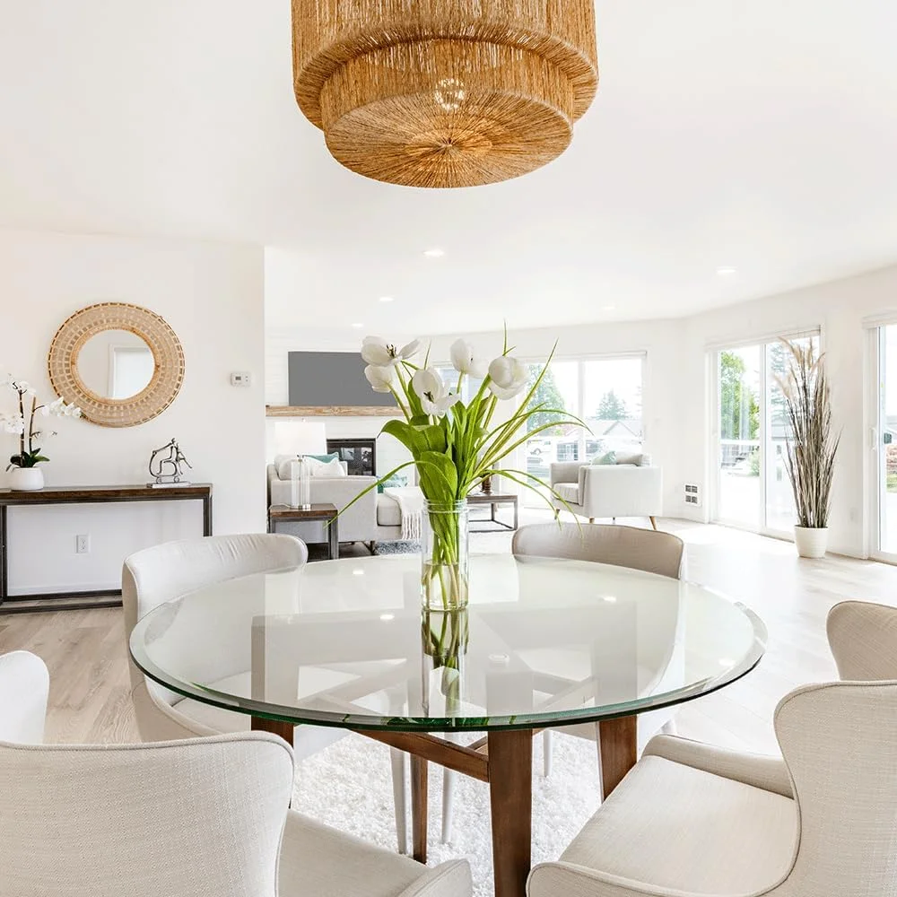 Round Glass Table Top - Tempered- 1/2