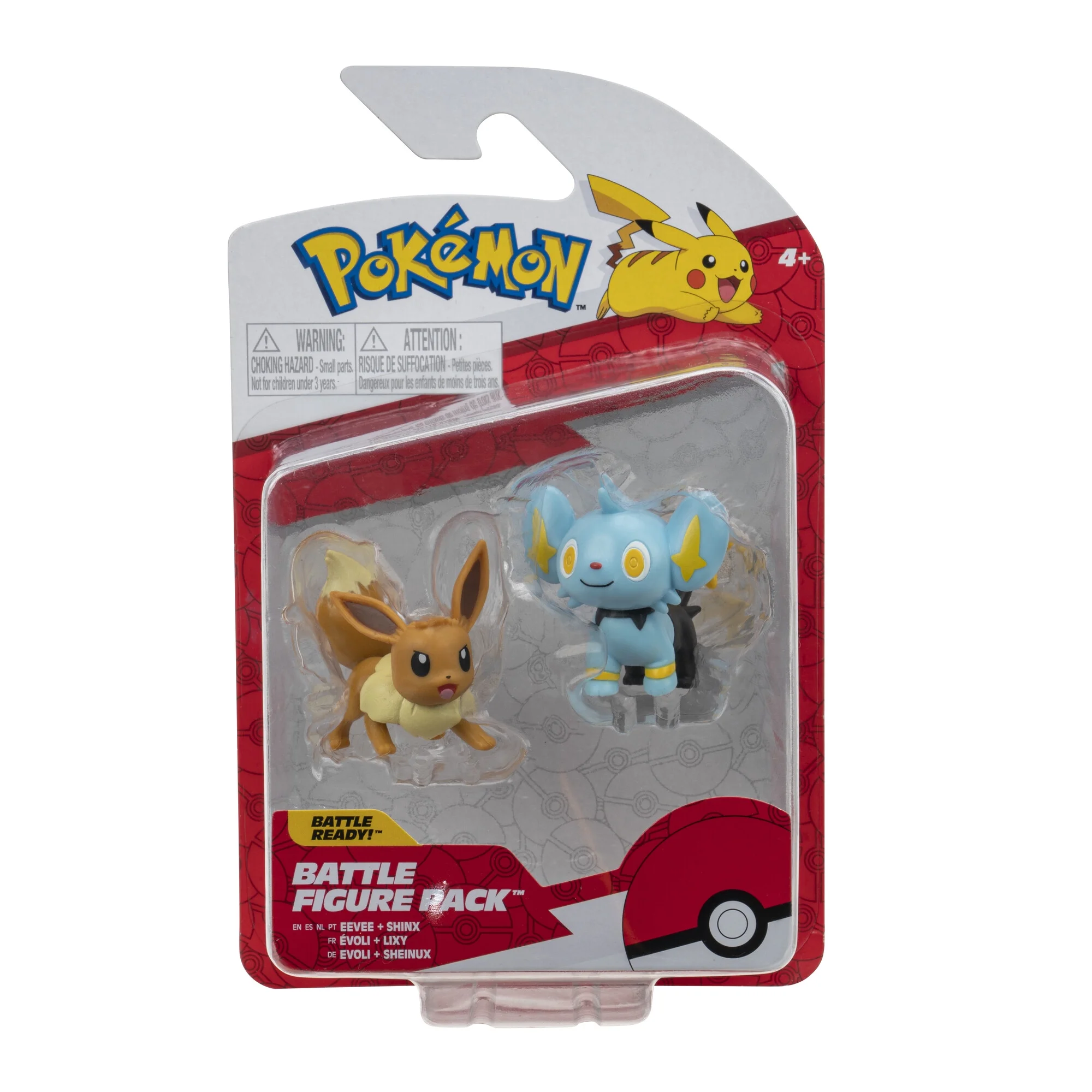 Pokemon Battle Figure 2 Pack - Features 2 inch Shinx & Eevee
