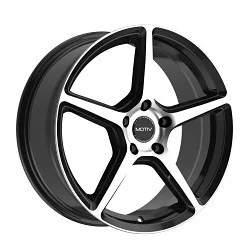 16x7.5 Motiv 433MB Blade Machined Black Wheel 5x112 (40mm)