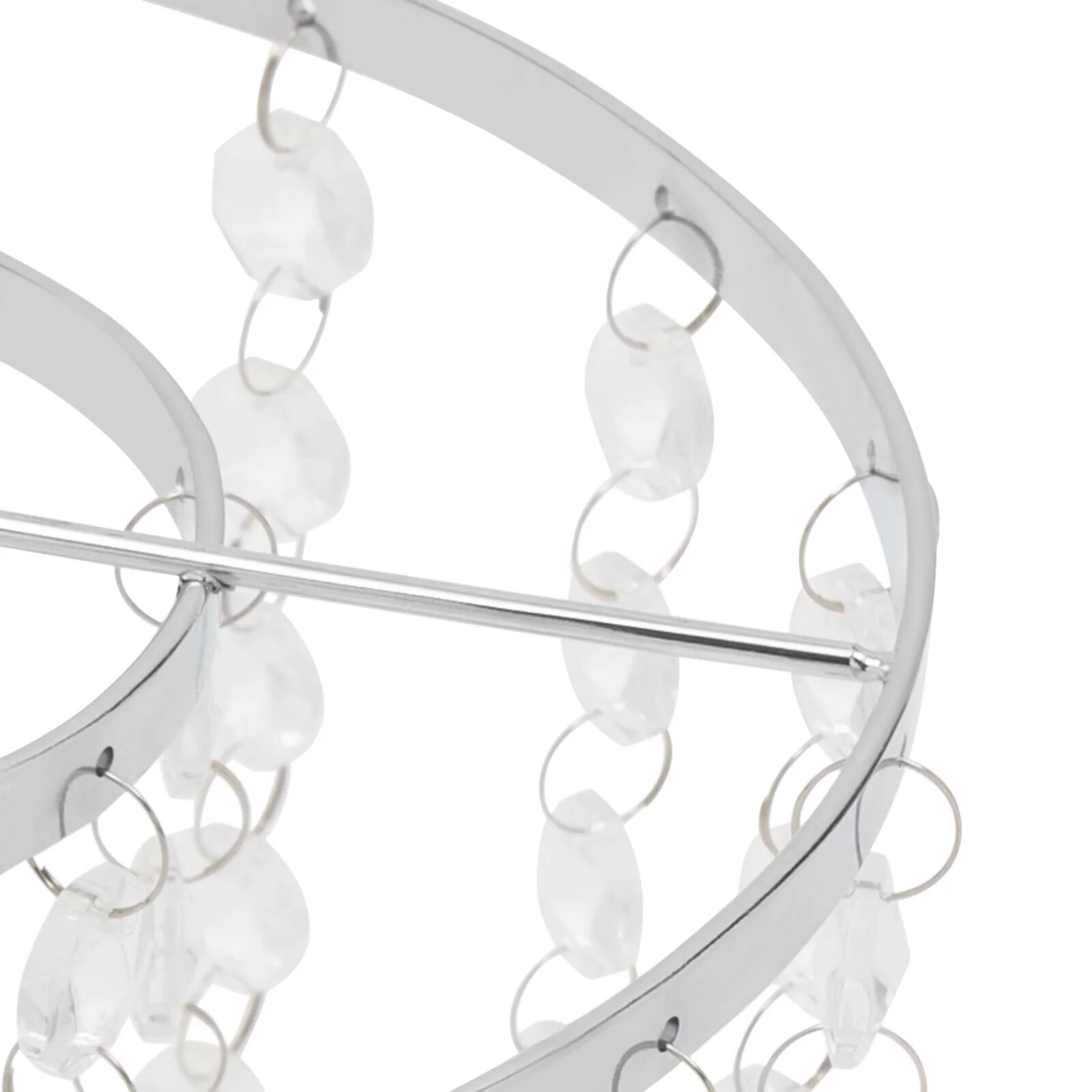 Silver Metal Flower Vases Crystal Flower Stand Wedding Centerpieces Party 10pcs